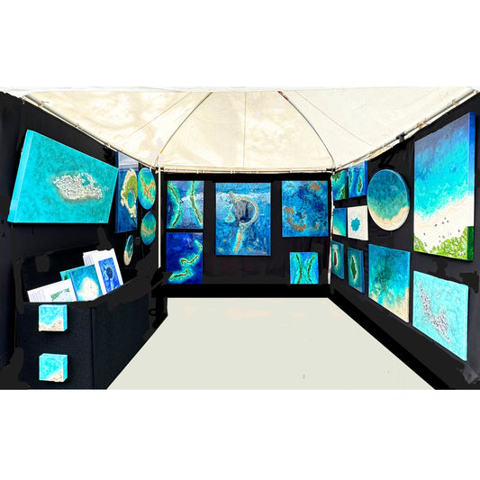 My Booth at the 34th Annual Hyde Park Village Art Fair Tampa Florida October 2024.