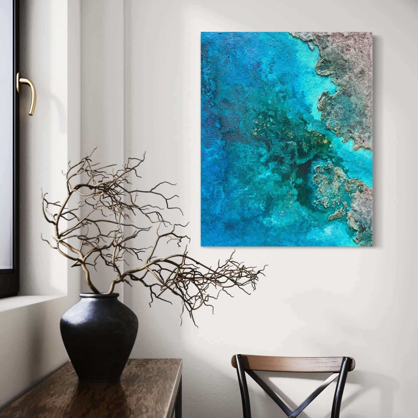 Art for sale painting artwork gallery galleries Paintings abstract textured mixed media buy landscape seascape ocean islands tropical sea aeria view beach on canvas acrylic oil