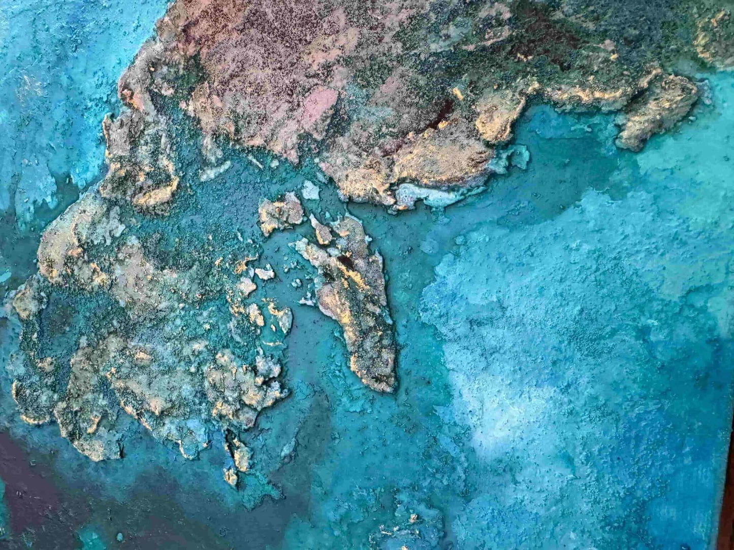 Art for sale painting artwork gallery galleries Paintings abstract textured mixed media buy landscape seascape ocean islands tropical sea aeria view beach on canvas acrylic oil