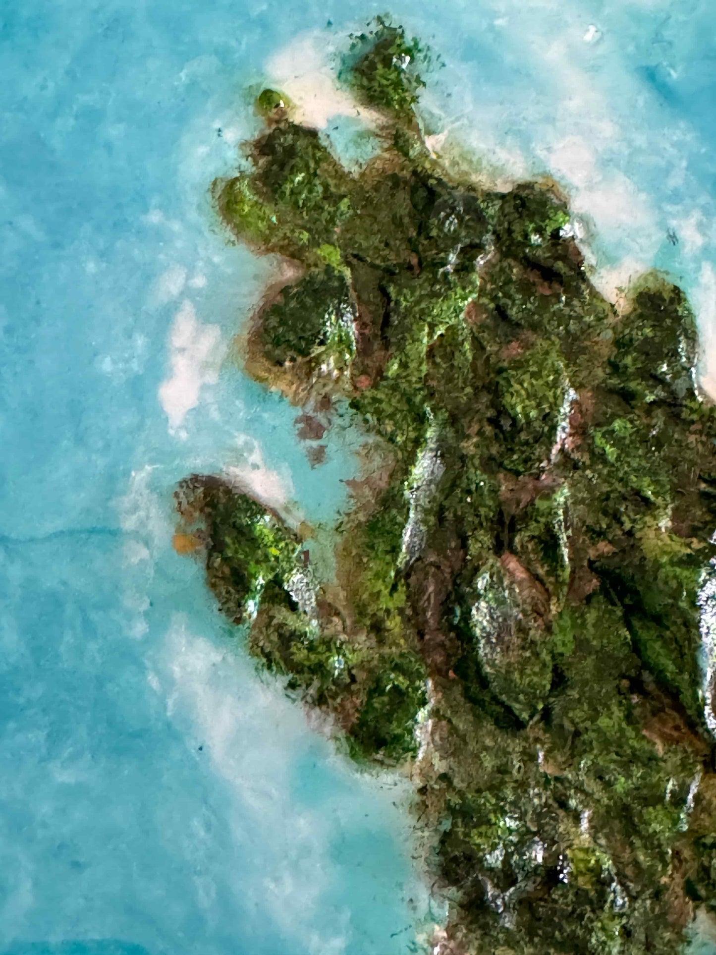 Green island painting artwork resin fadi diab