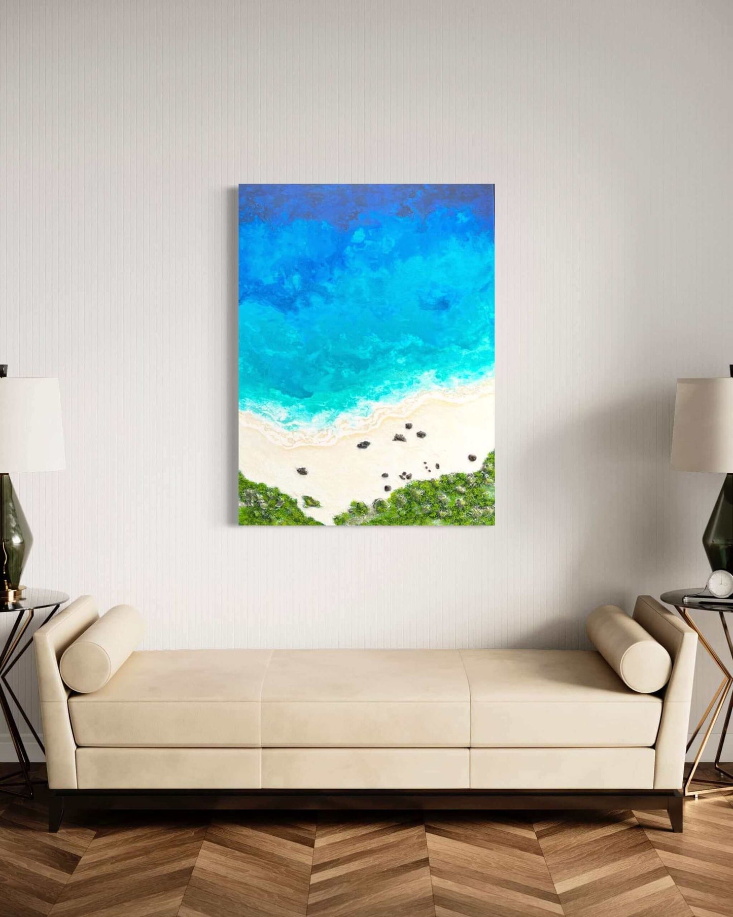 Original art painting on canvas for sale wall art artwork oil acrylic fine abstract online hand painted textured contemporary gallery artist seascape tropical turquoise beach sea