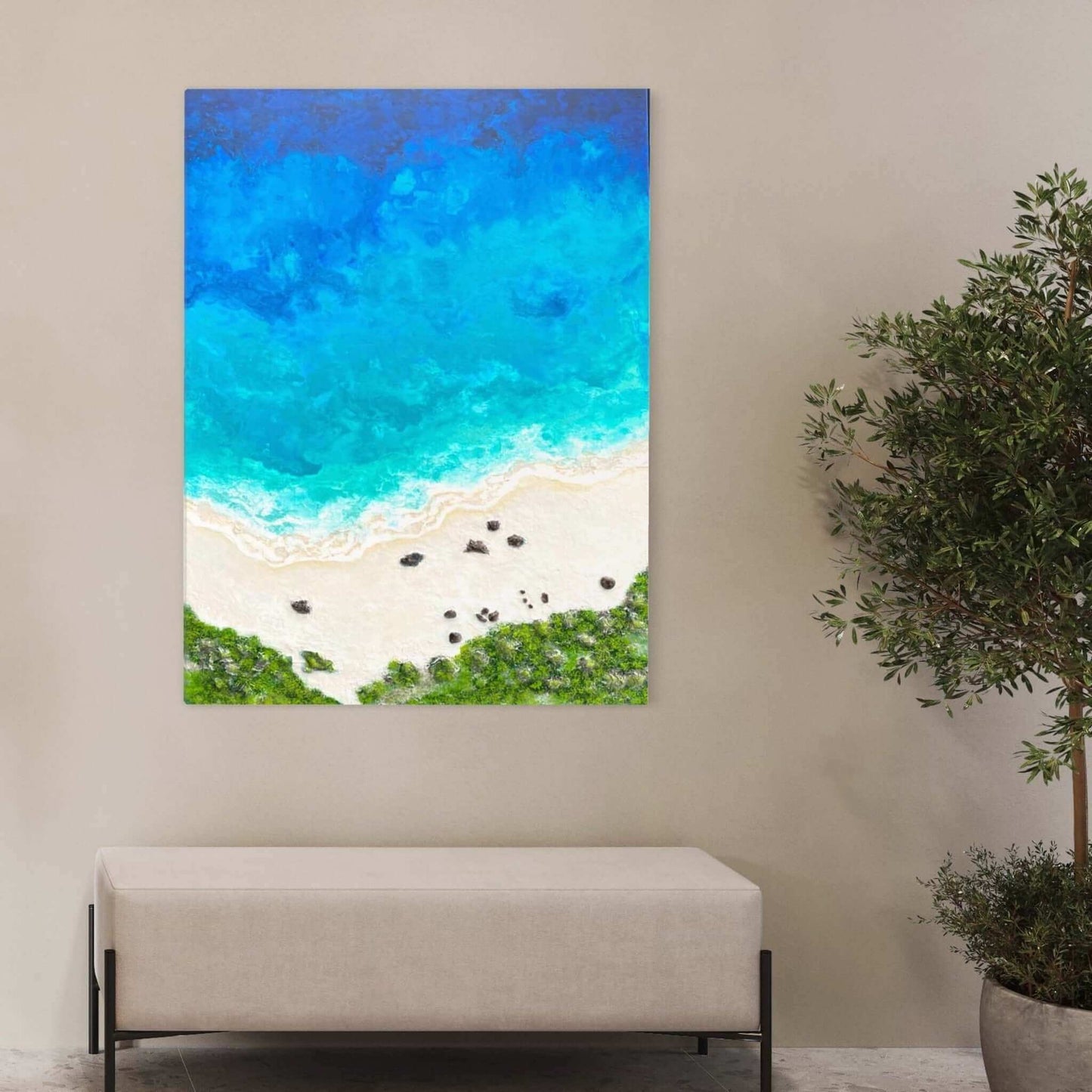 Original art painting on canvas for sale wall art artwork oil acrylic online contemporary gallery artist seascape tropical turquoise