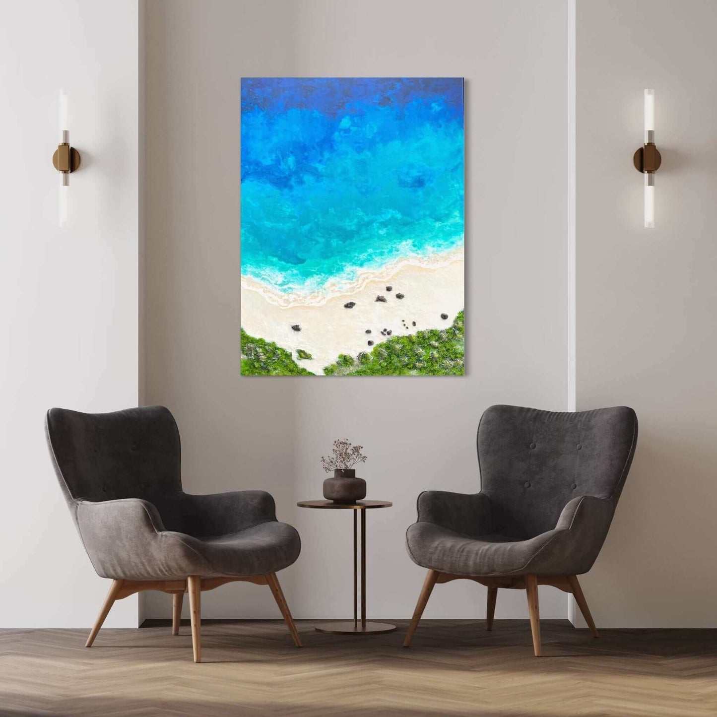 Original art painting on canvas for sale wall art artwork oil acrylic online contemporary gallery artist seascape tropical turquoise