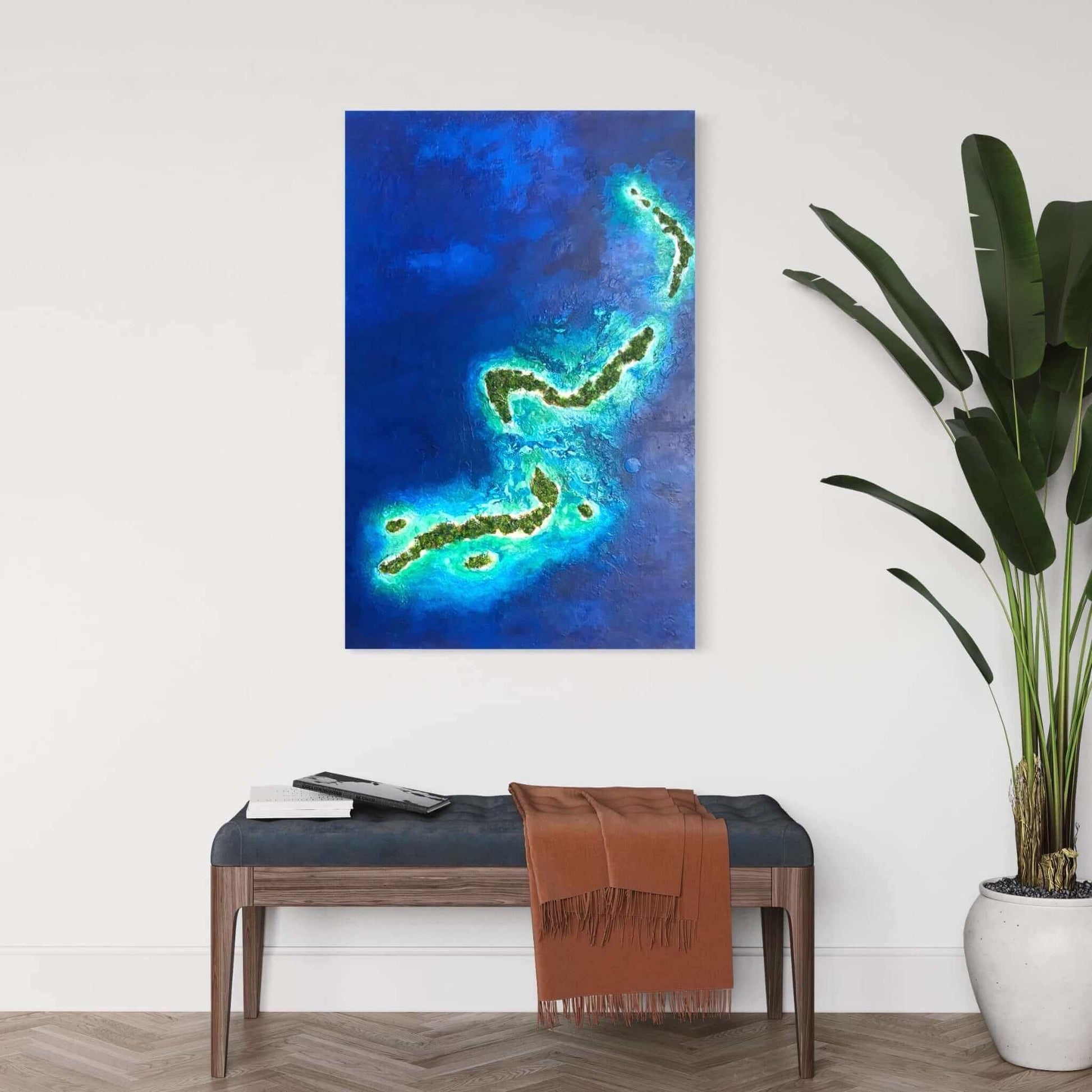 contemporary artwork gallery commission collector art acrylic painting on canvas mixed media textured