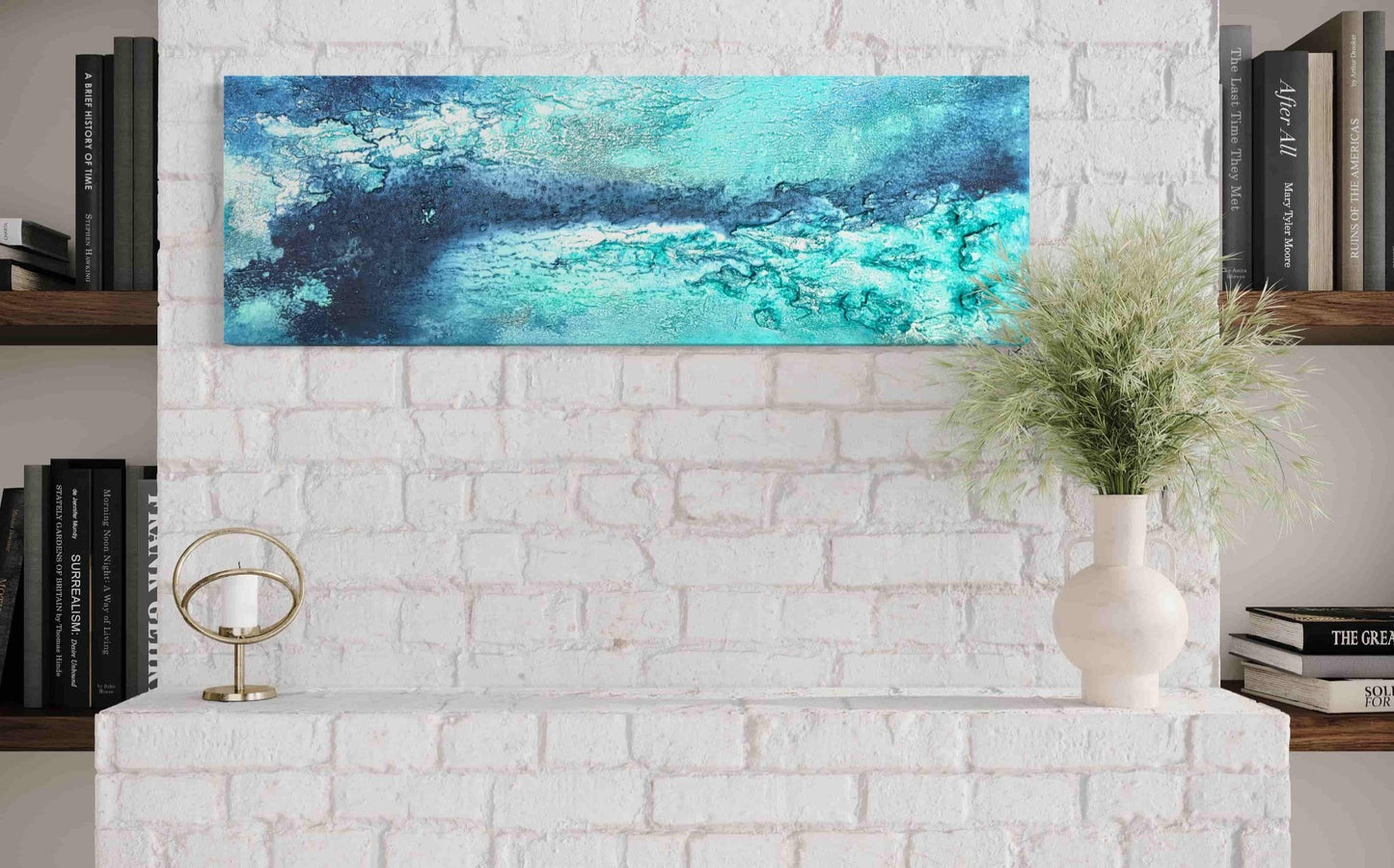 seascape wallart textured artwork painting on canvas