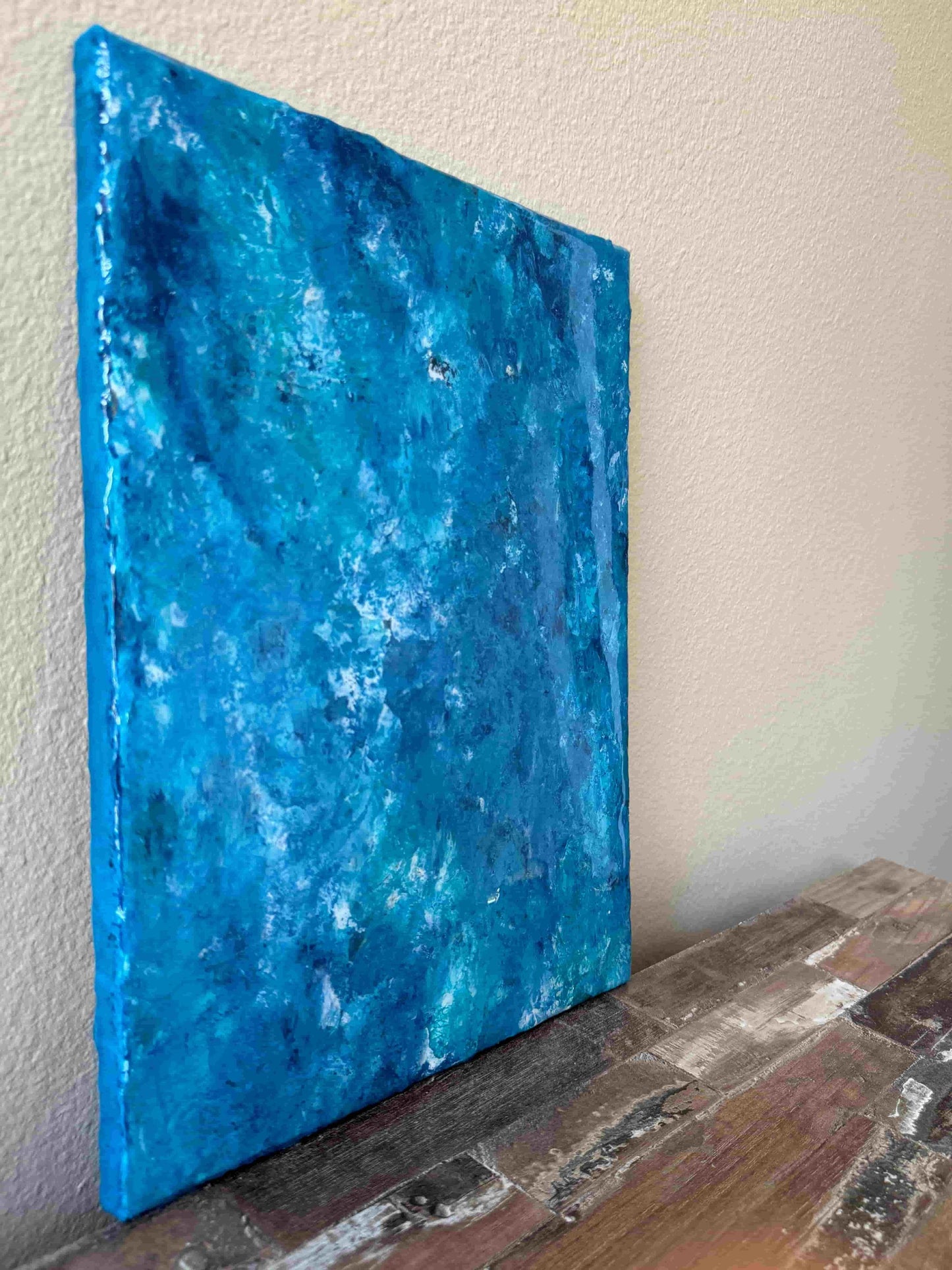 Resin ocean art acrylic painting seascape fadi diab