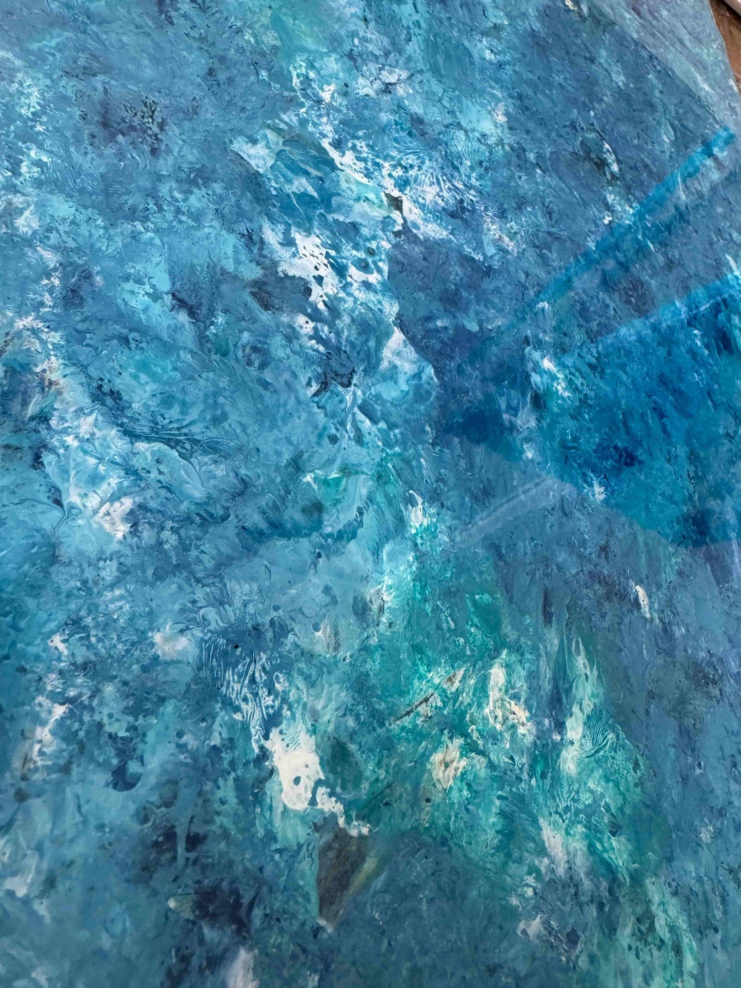Resin ocean art acrylic painting seascape fadi diab