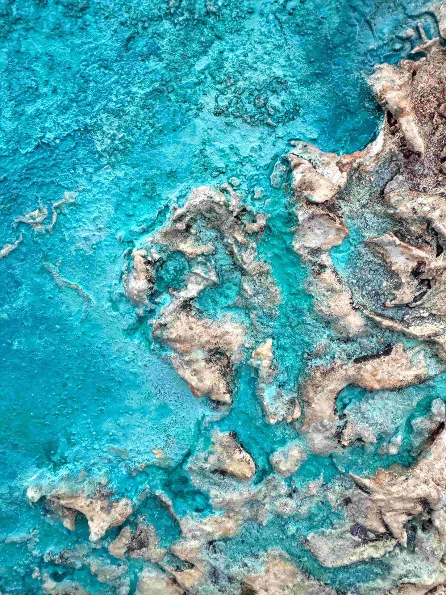 Resin ocean art seascape painting coastal sea island beach artwork