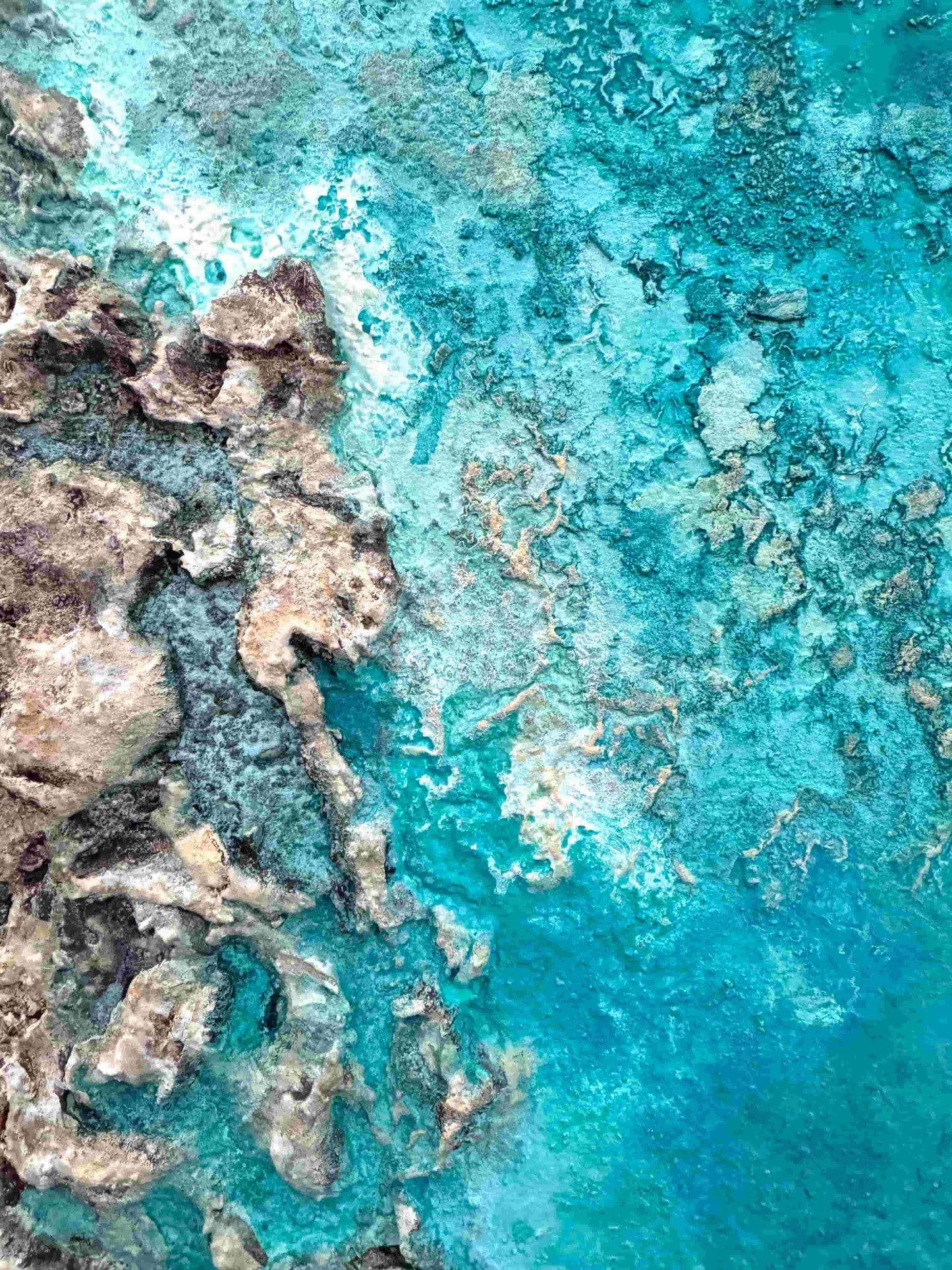 Resin ocean art seascape painting coastal sea island beach artwork