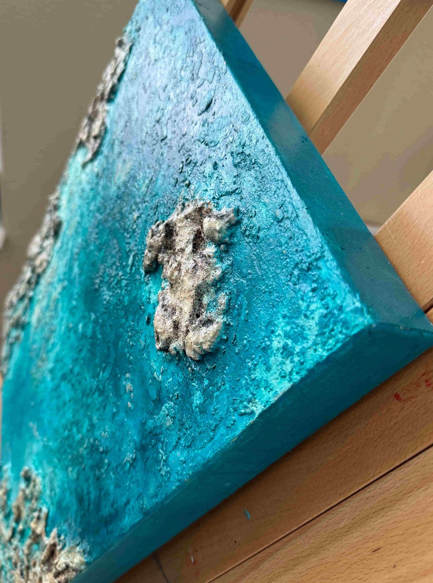 Resin ocean art seascape painting coastal sea island beach artwork