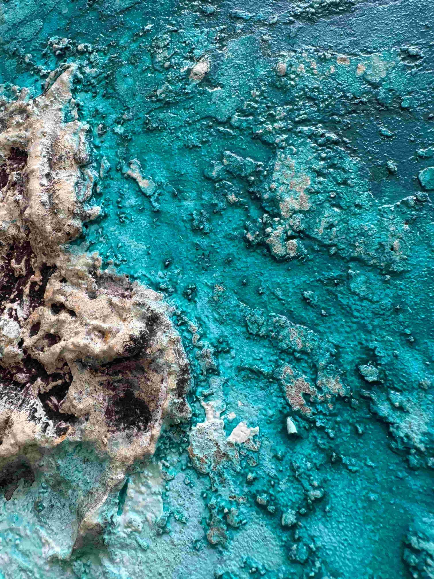 Resin ocean art seascape painting coastal sea island beach artwork