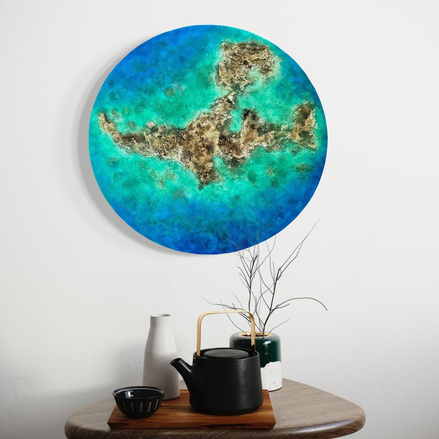 Seascape fine art acrylic painting ocean artwork resin