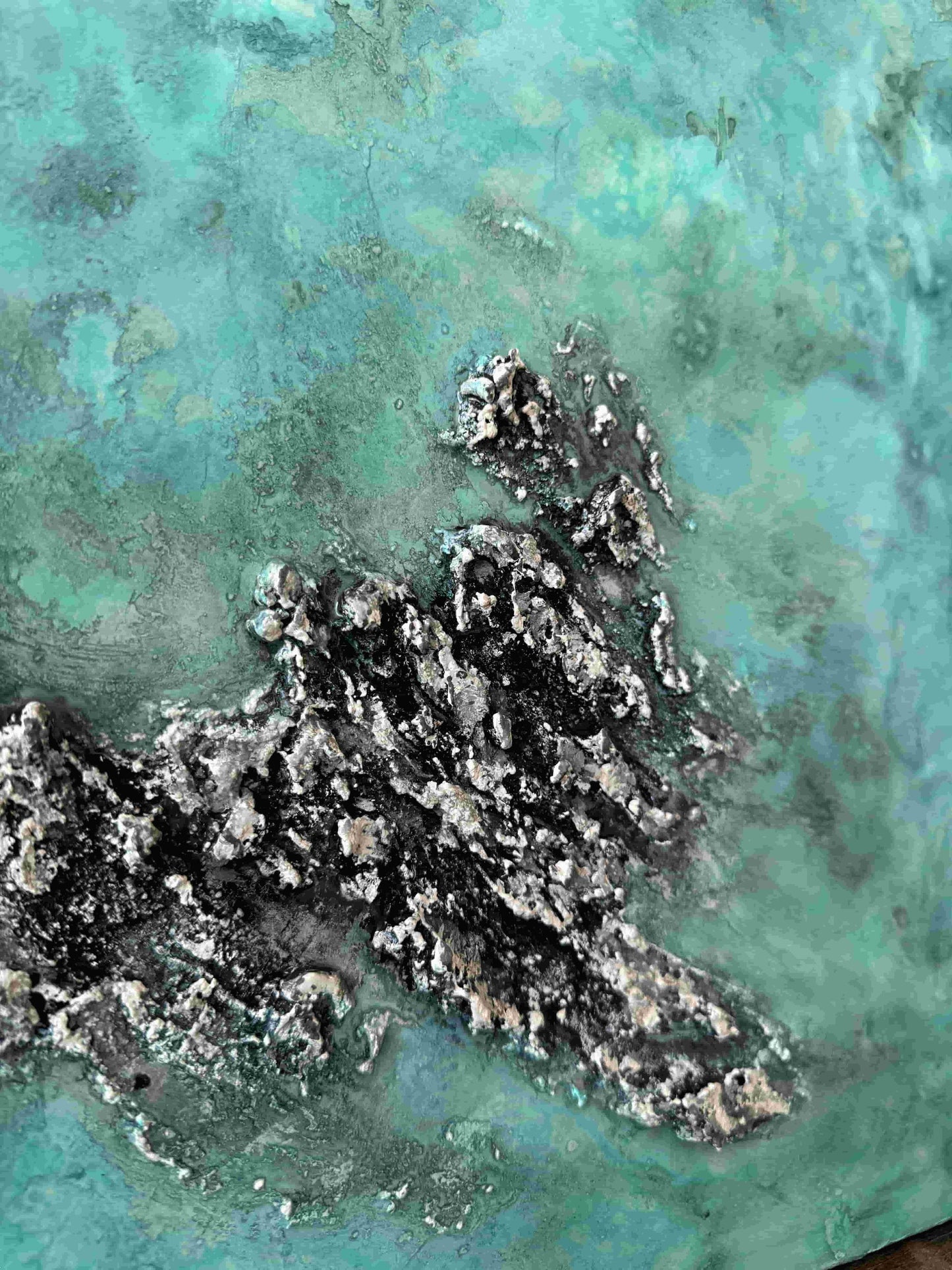 original art resin ocean artwork painting acrylic