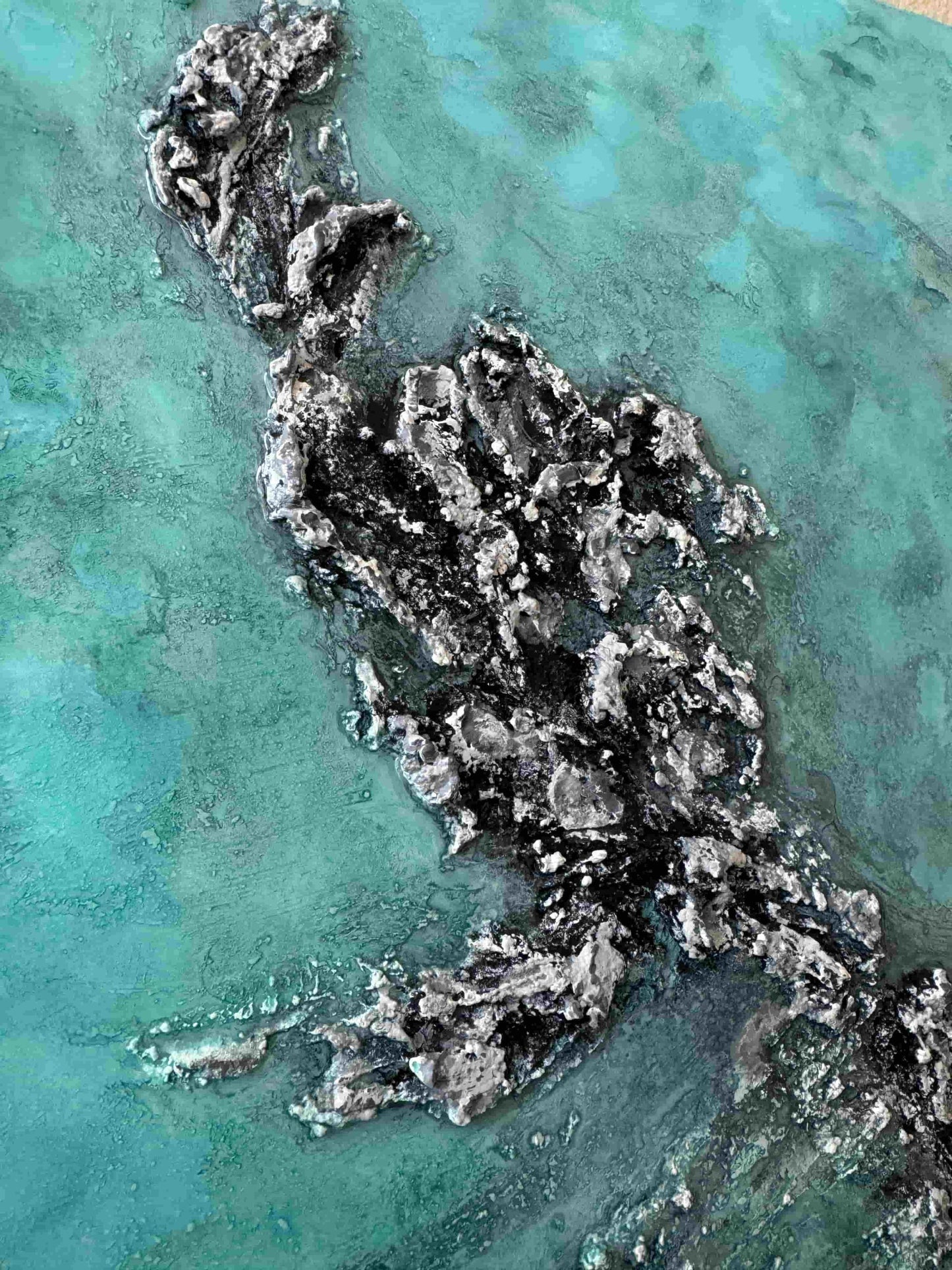 original art resin ocean artwork painting acrylic