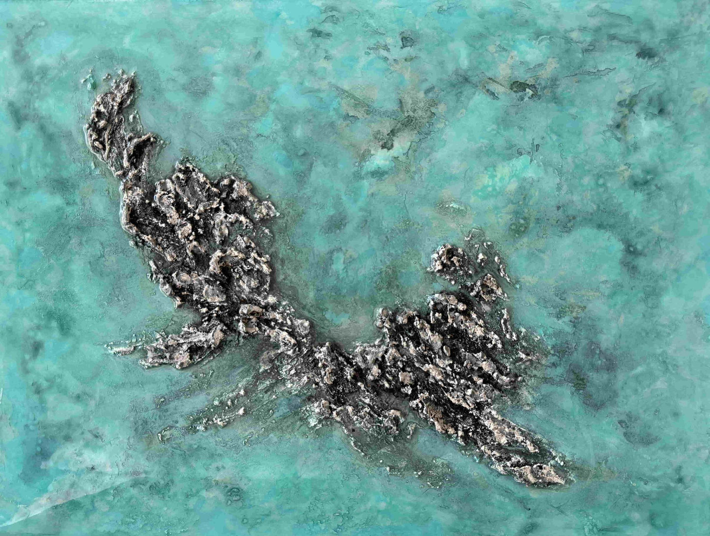 original art resin ocean artwork painting acrylic