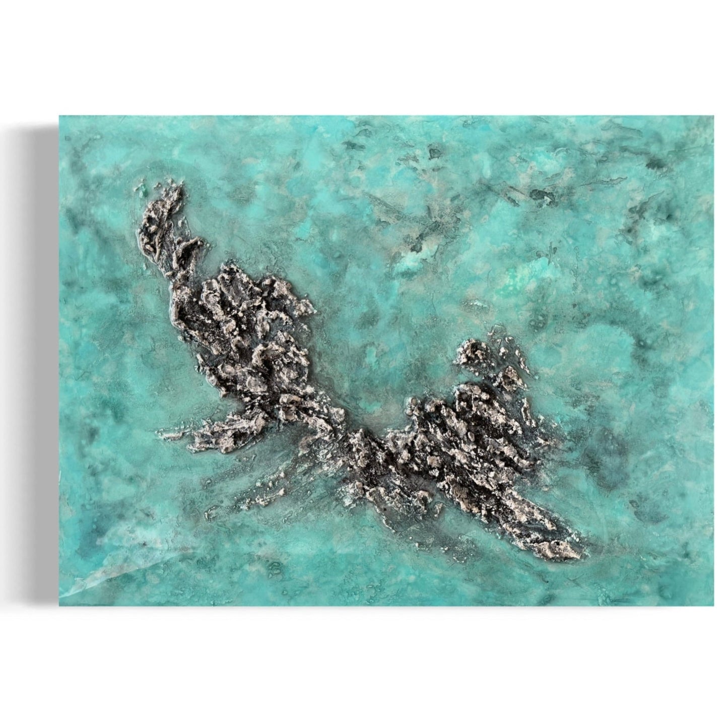 original art resin ocean artwork painting acrylic