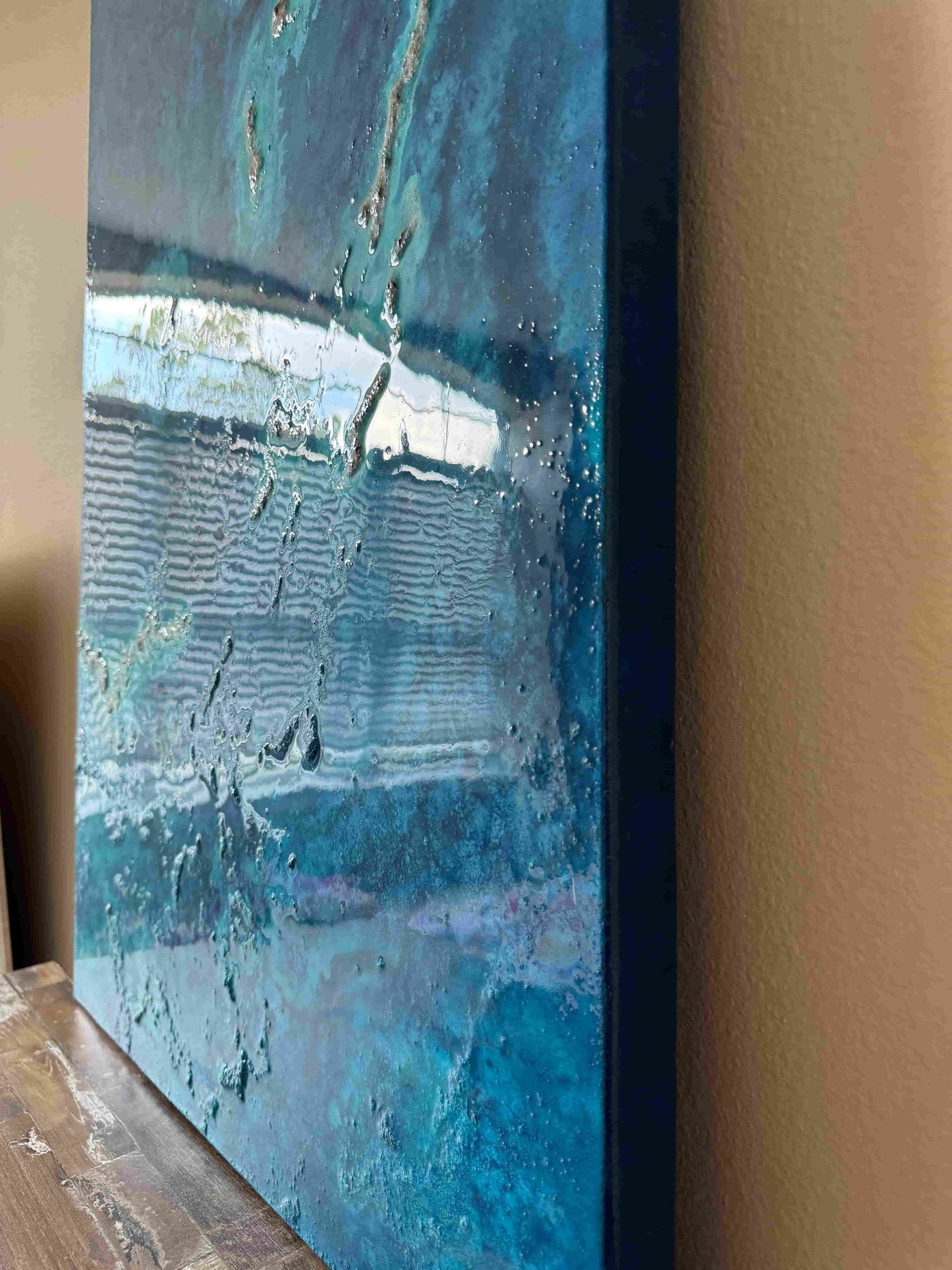 resin art painting seascape fadi diab