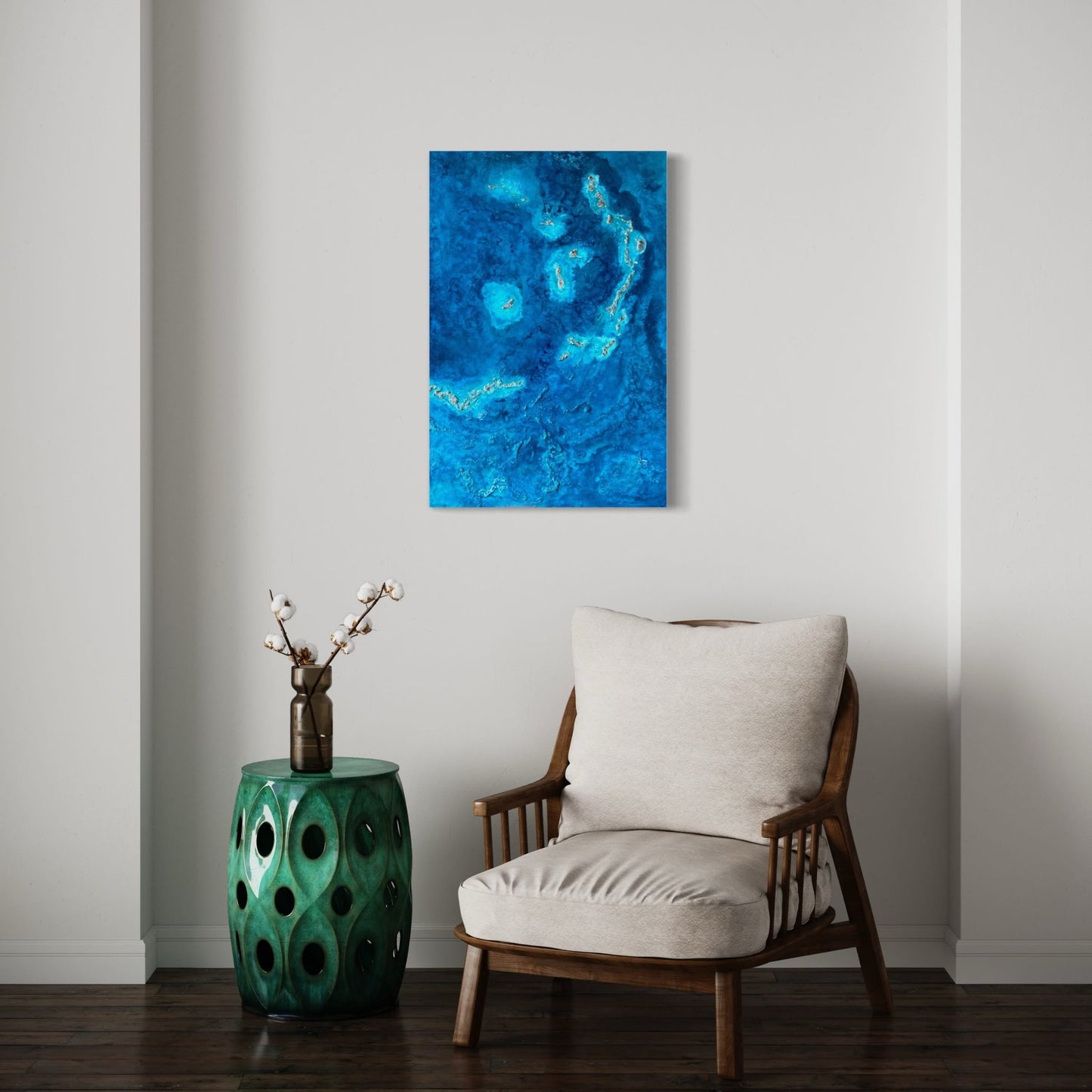 resin art painting seascape fadi diab