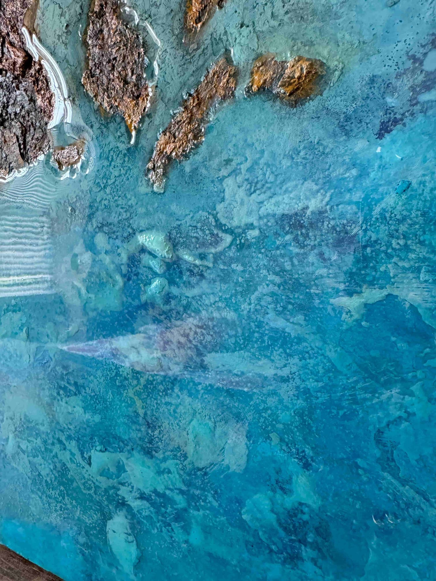 resin ocean art seascape painting acrylic oil