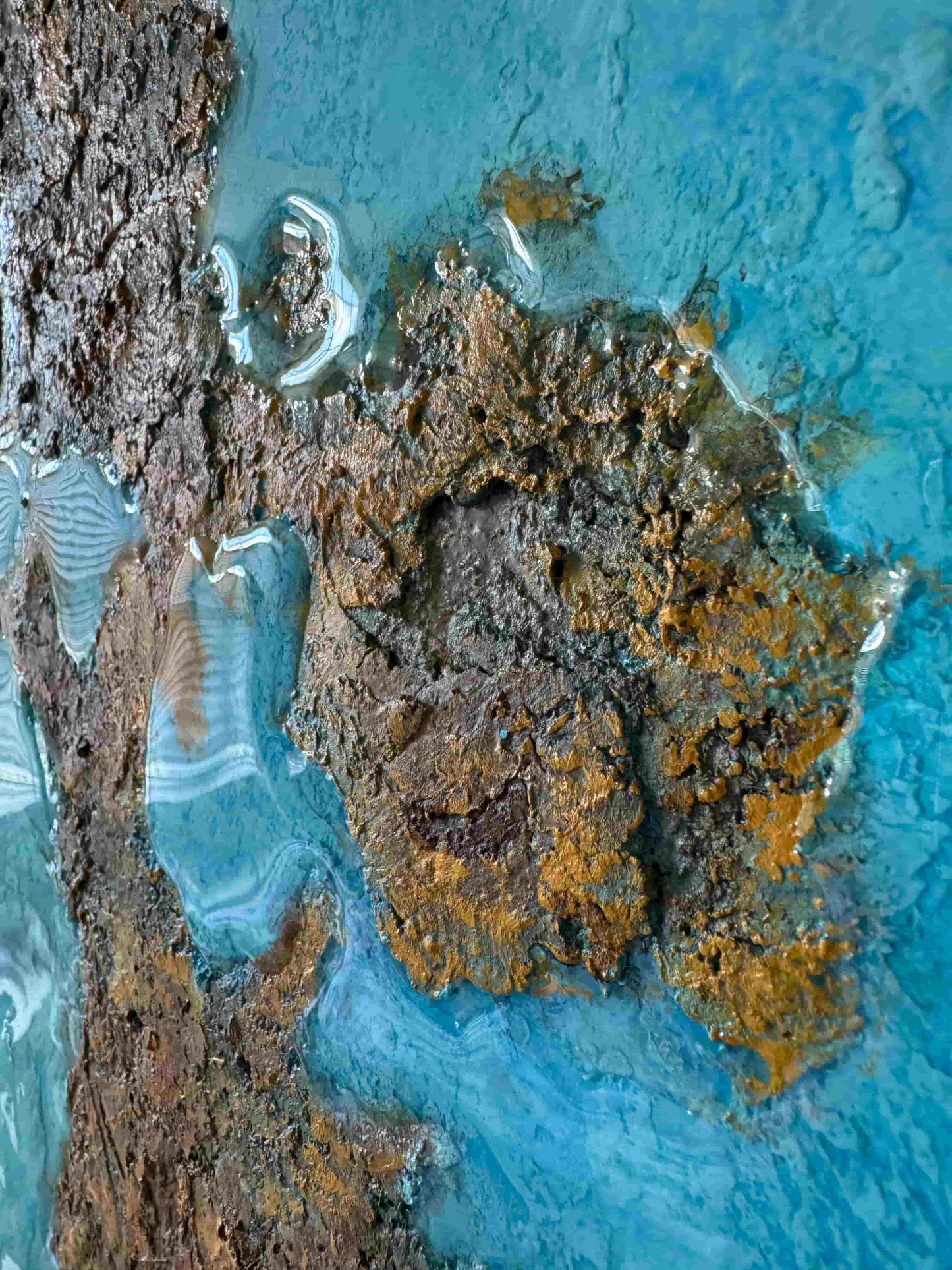 resin ocean art seascape painting acrylic oil