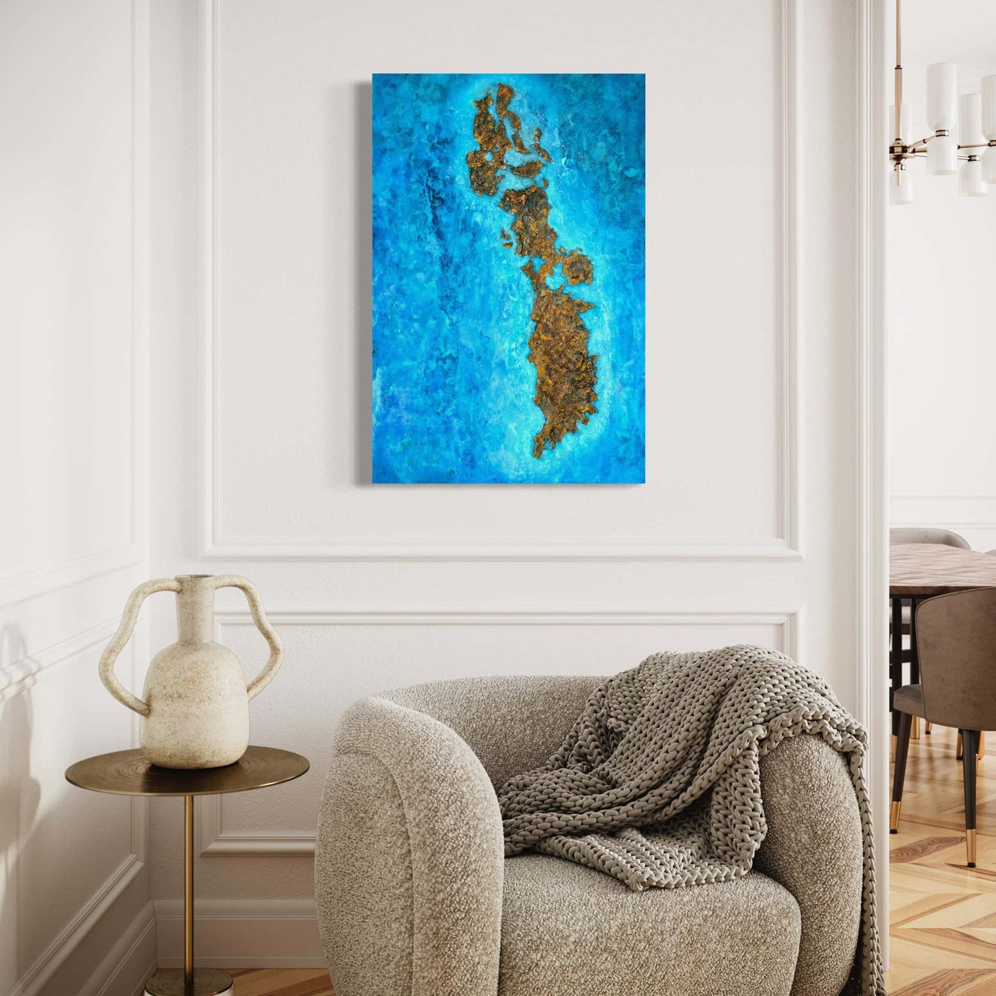 resin ocean art seascape painting acrylic oil