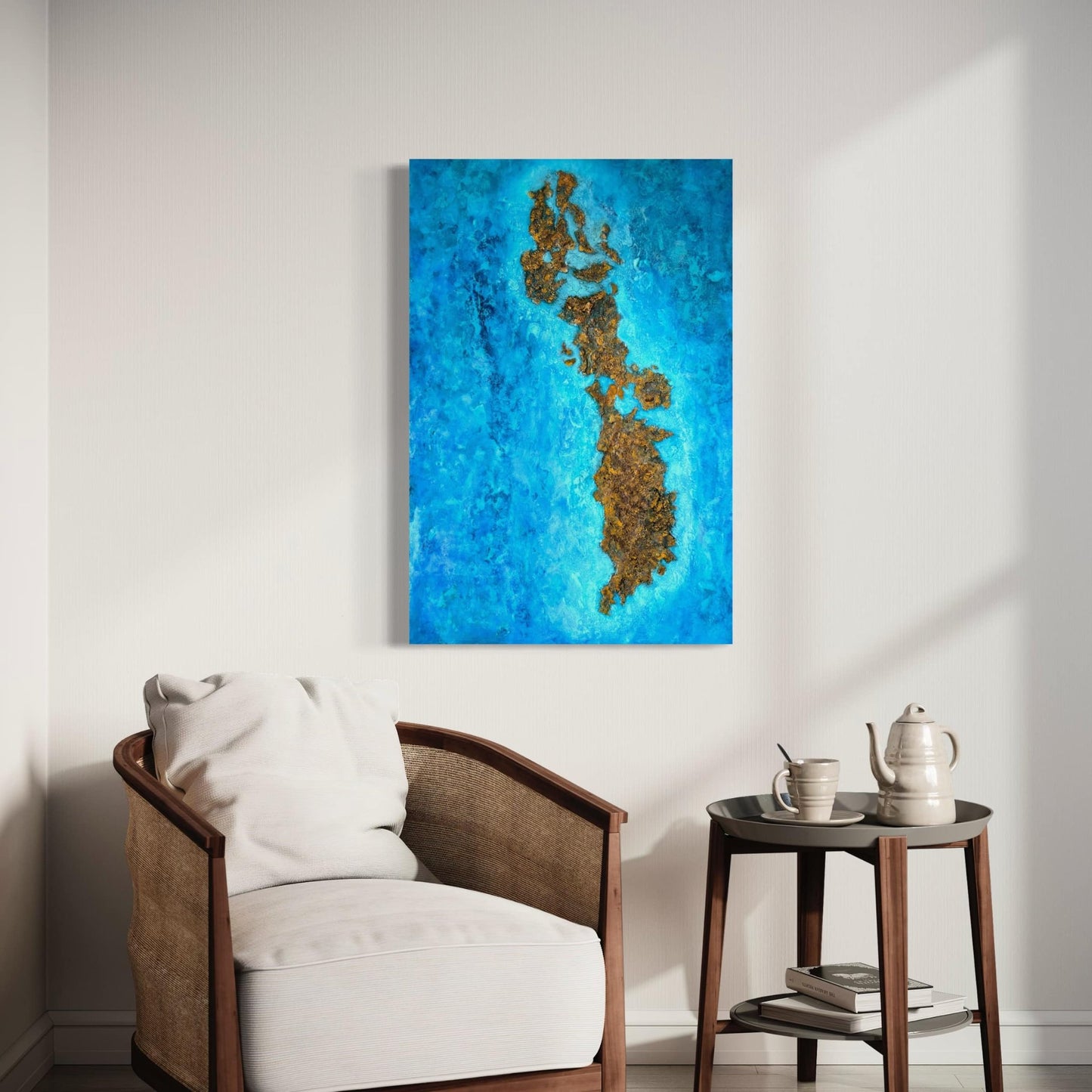 resin ocean art seascape painting acrylic oil