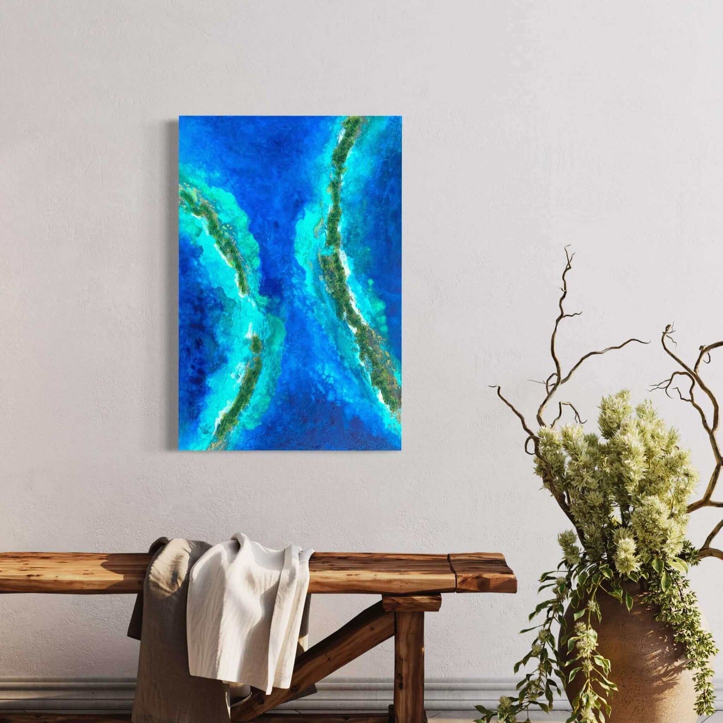contemporary abstract art original paintings gallery using textured artwork sea wave seascape sky cloud ocean for sale