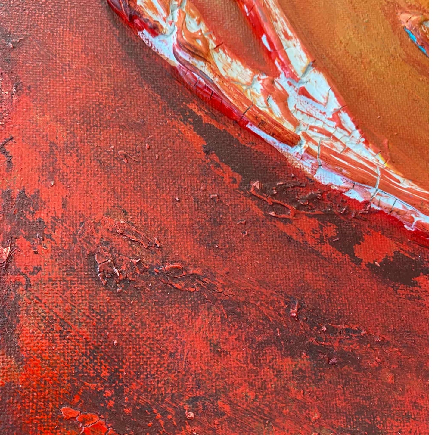 Contemporary abstract acrylic oil painting art for art lovers & collectors certificate of authenticity hand painted signed by artist