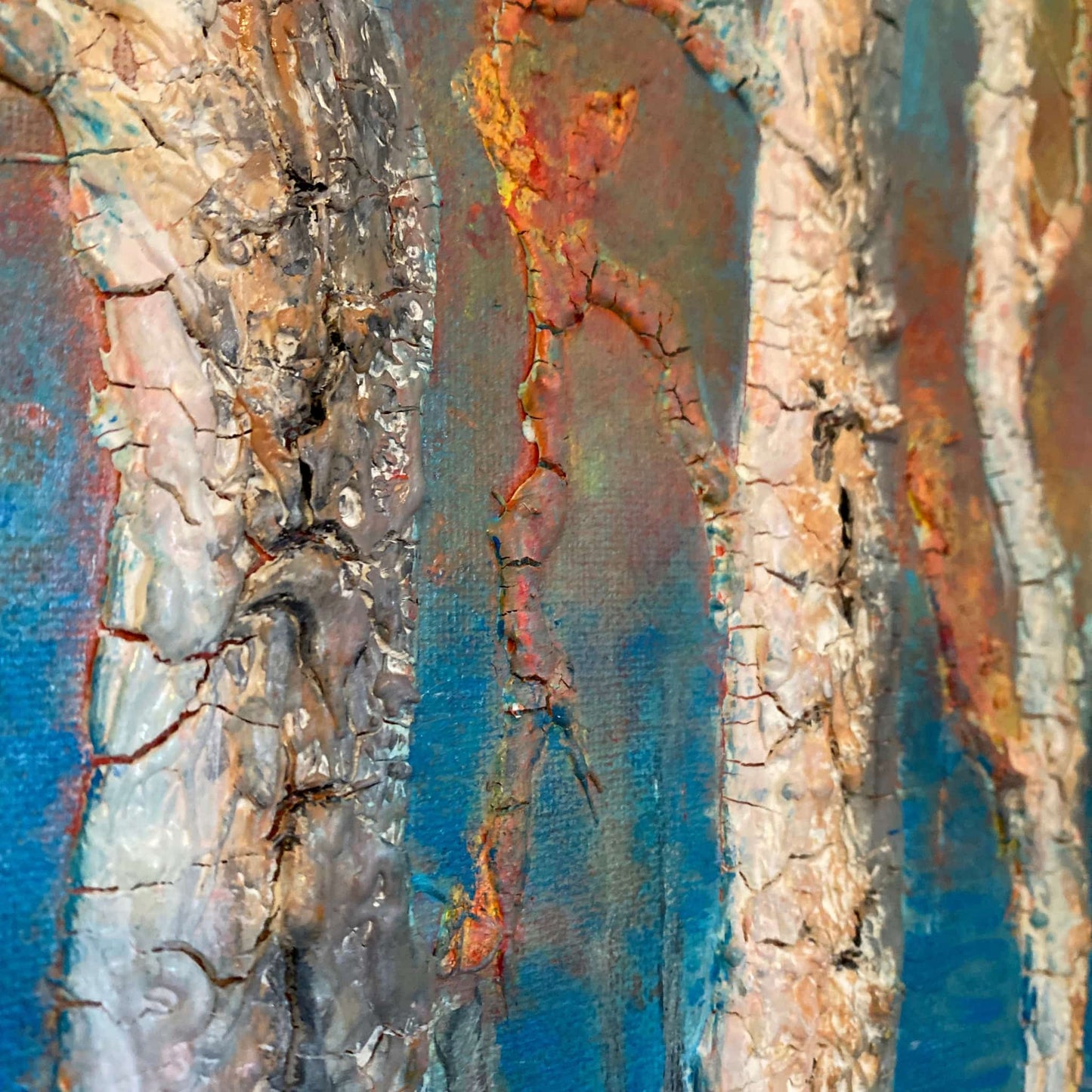 Original hand painted acrylic oil abstract mixed media art painting signed by artist with certificate of authenticity