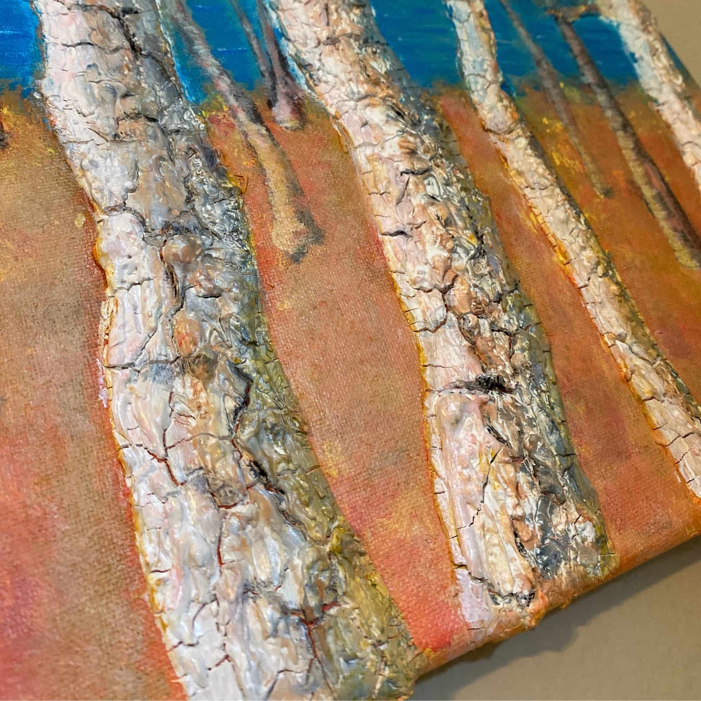 Contemporary abstract acrylic oil painting art for art lovers & collectors certificate of authenticity hand painted signed by artist