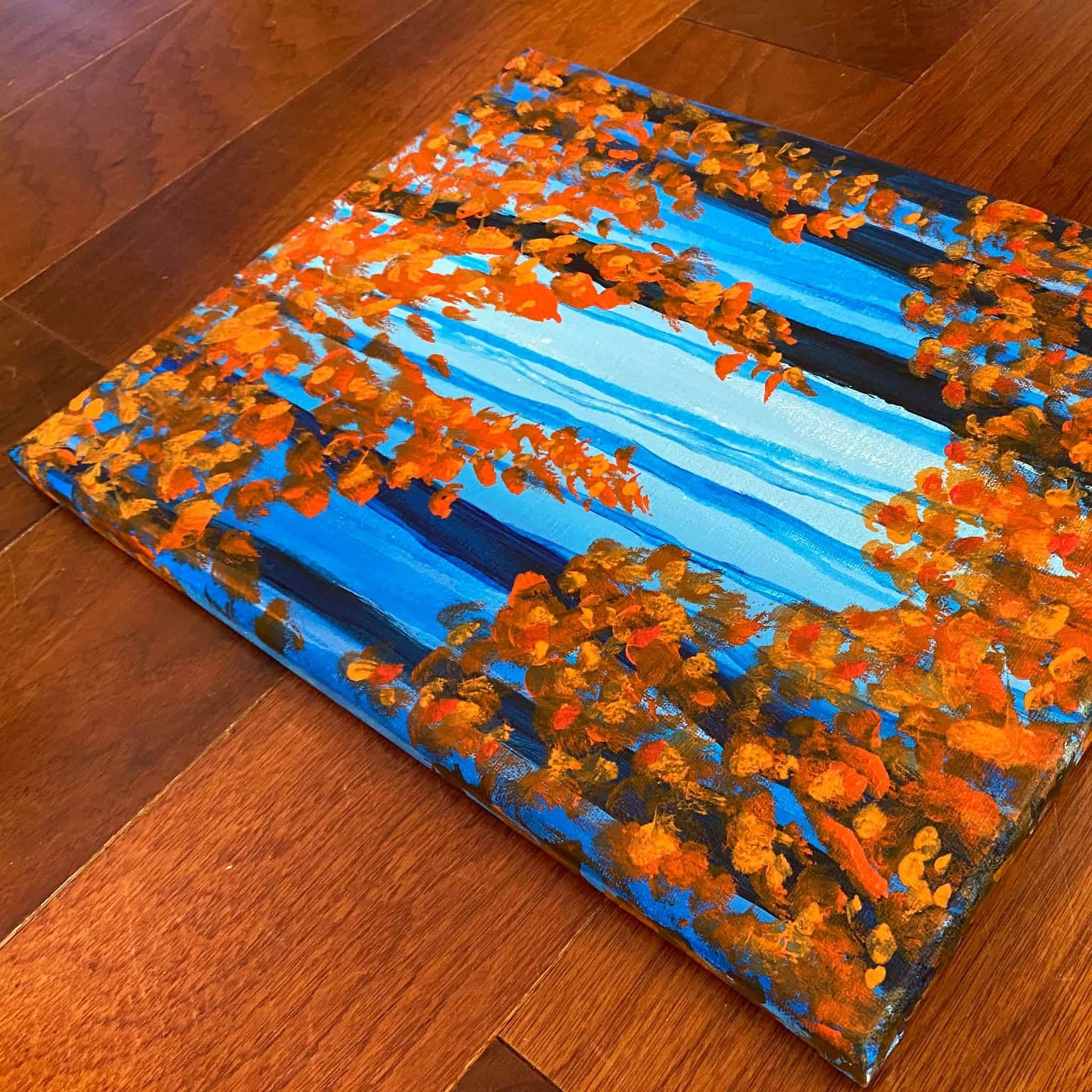 Contemporary abstract acrylic oil painting art for art lovers & collectors certificate of authenticity hand painted signed by artist