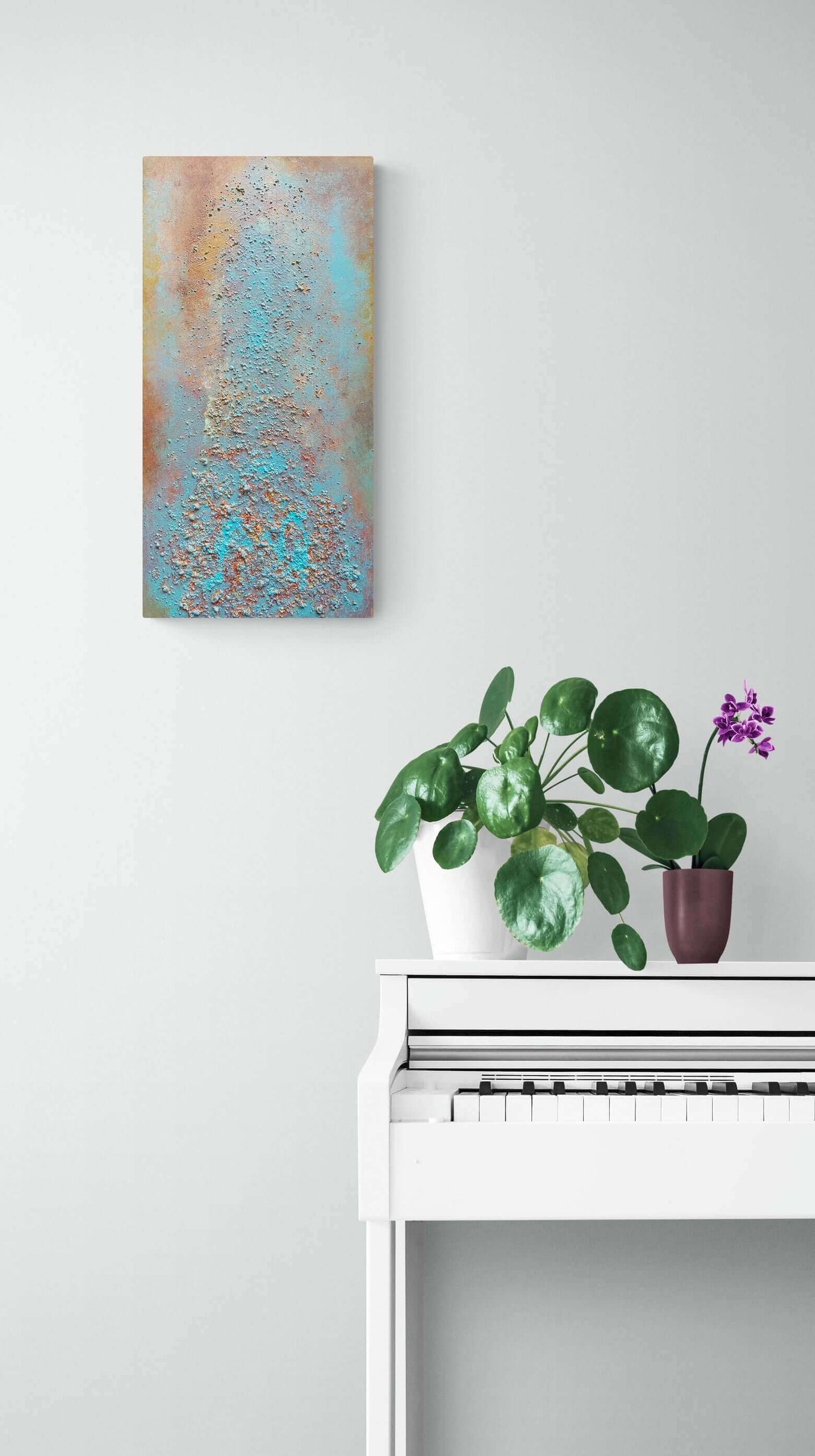 Original art painting on canvas for sale wall artwork oil acrylic fine abstract online textured contemporary gallery rust decay
