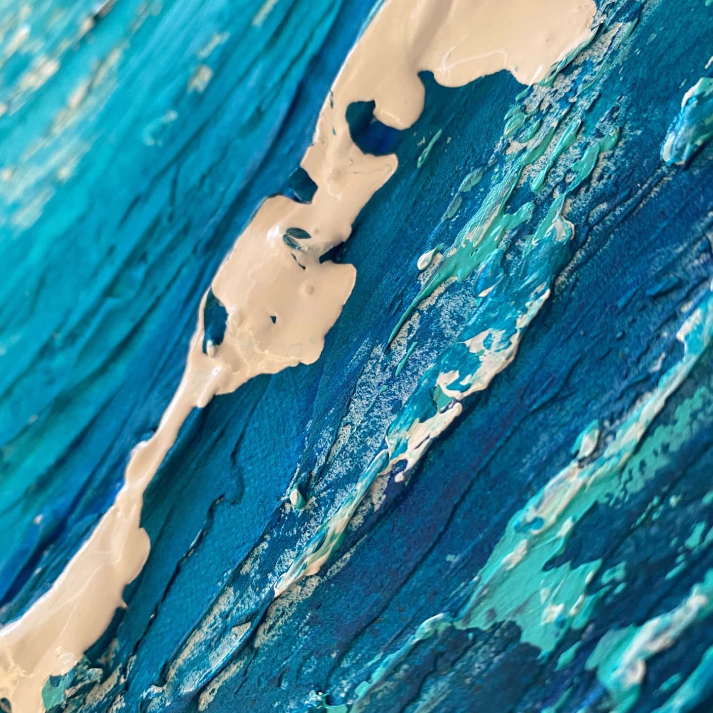 Original hand painted acrylic oil abstract mixed media art painting signed by artist with certificate of authenticity