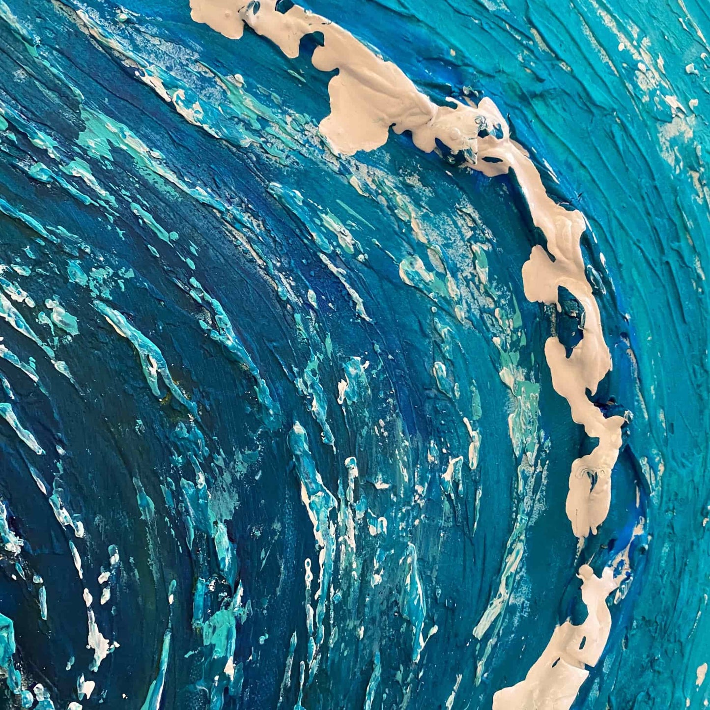 Contemporary abstract acrylic oil painting art for art lovers & collectors certificate of authenticity hand painted signed by artist