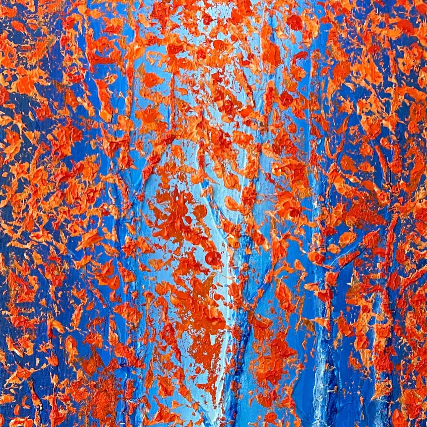 Contemporary abstract acrylic oil painting art for art lovers & collectors certificate of authenticity hand painted signed by artist