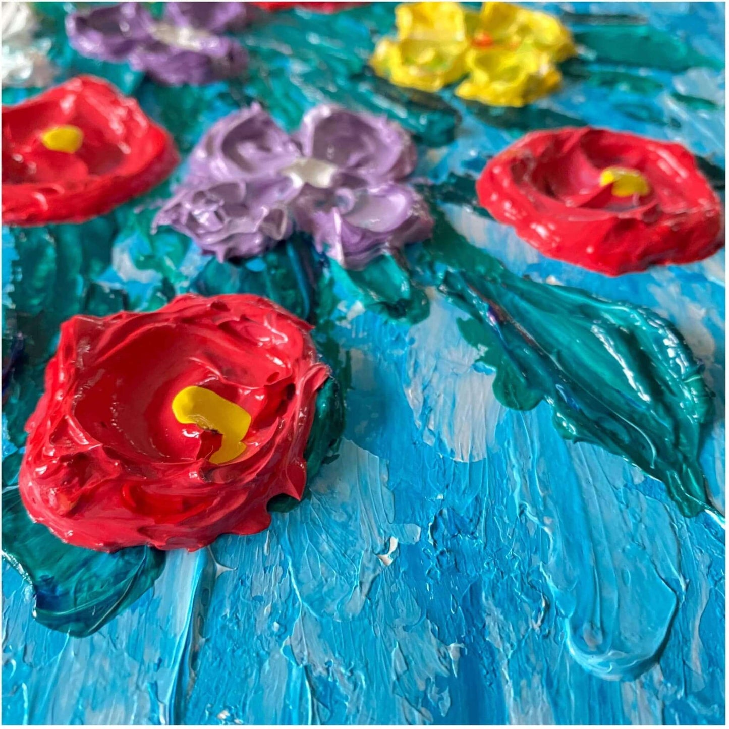 vOriginal art painting on canvas for sale wall art artwork oil acrylic fine abstract online hand painted textured contemporary gallery artist flower floral trees still life