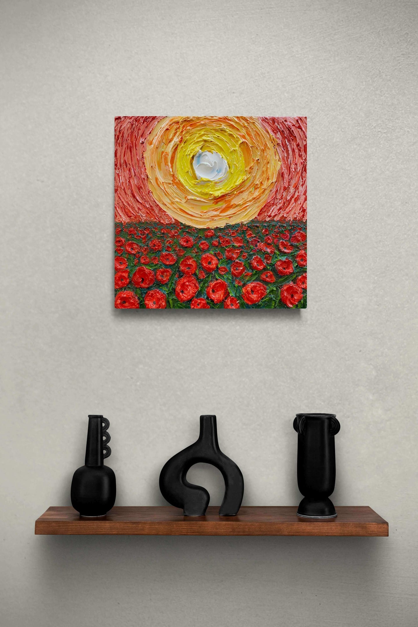 vOriginal art painting on canvas for sale wall art artwork oil acrylic fine abstract online hand painted textured contemporary gallery artist flower red roses floral trees sunset still life