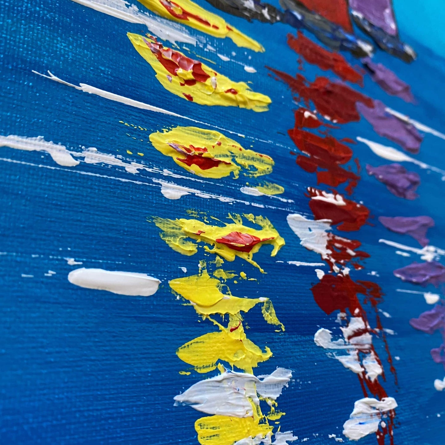 Original art painting on canvas for sale wall art artwork oil acrylic fine abstract online hand painted textured contemporary gallery artist landscape sailboat seascape