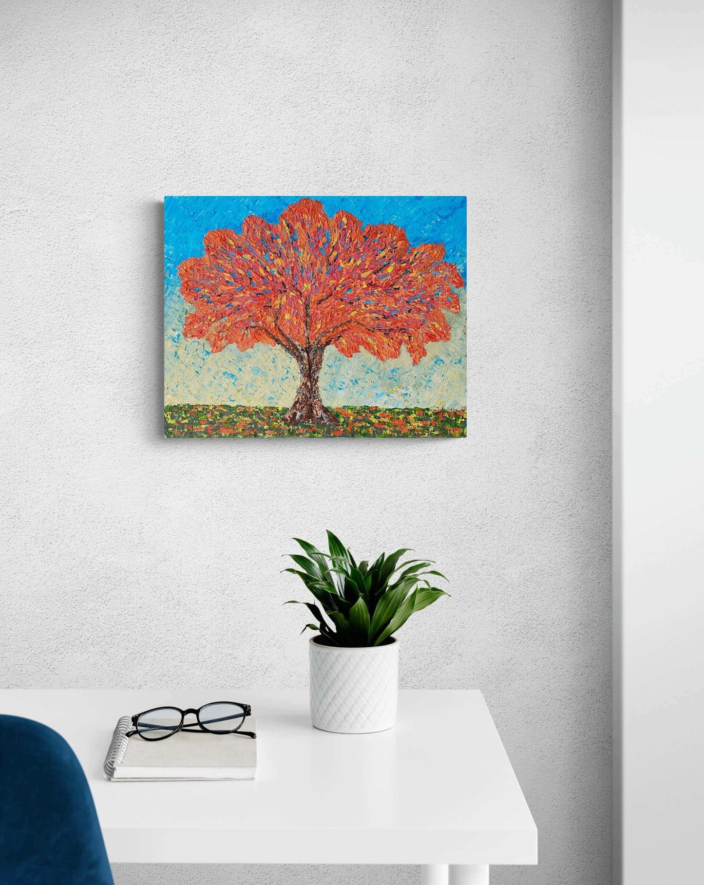 vOriginal art painting on canvas for sale wall art artwork oil acrylic fine abstract online hand painted textured contemporary gallery artist floral trees flower still life