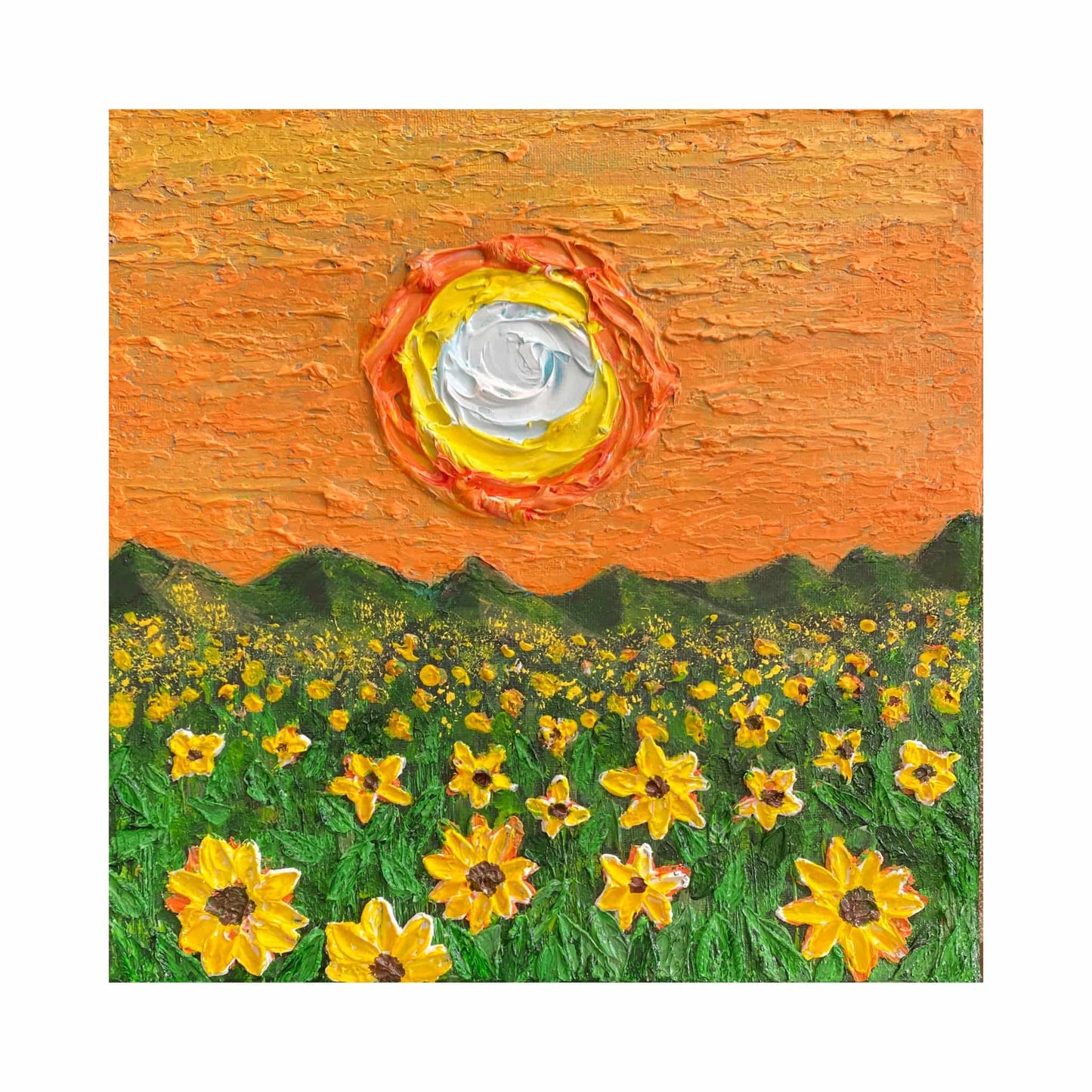 contemporary abstract art original paintings gallery signed by artist for art collectors using 3d impasto textured artwork floral fadidiab.art fadi diab free shipping