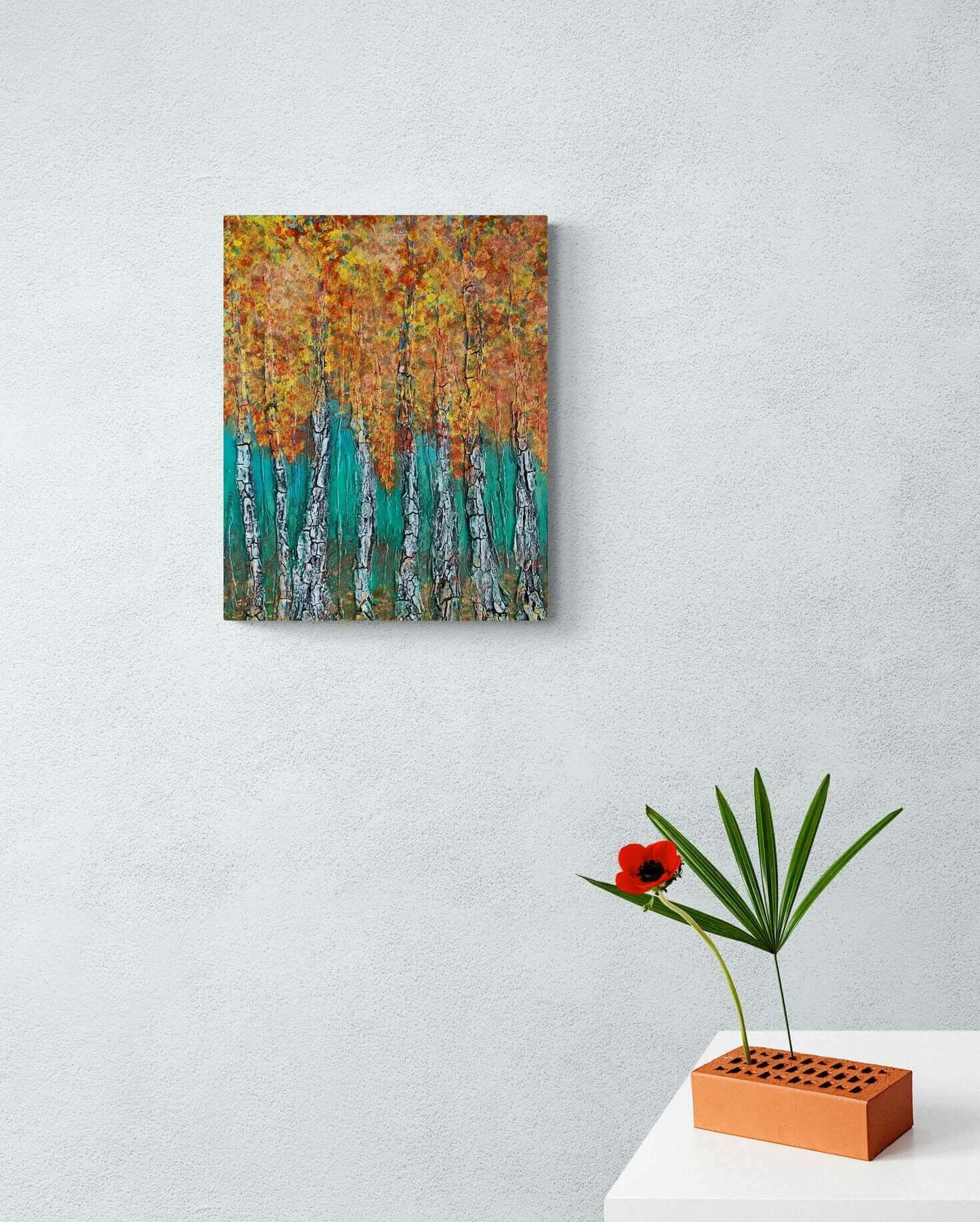 Original art painting on canvas for sale wall art artwork oil acrylic fine abstract online hand painted textured contemporary gallery artist landscape trees lake forest