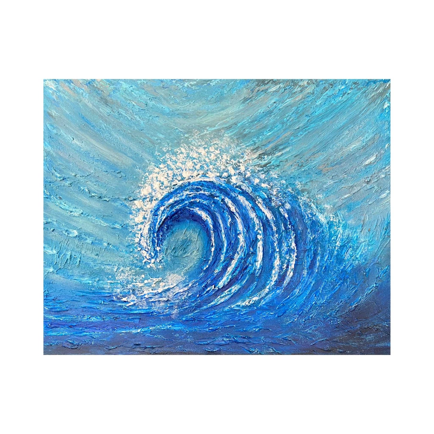 contemporary abstract art original paintings gallery using textured artwork sea wave seascape sky cloud ocean for sale