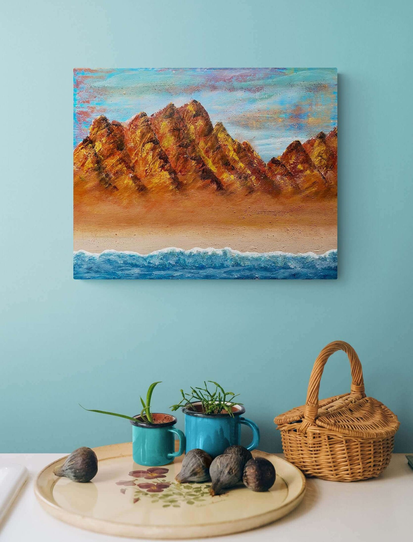 Contemporary abstract acrylic oil painting art for art lovers & collectors certificate of authenticity hand painted signed by artist