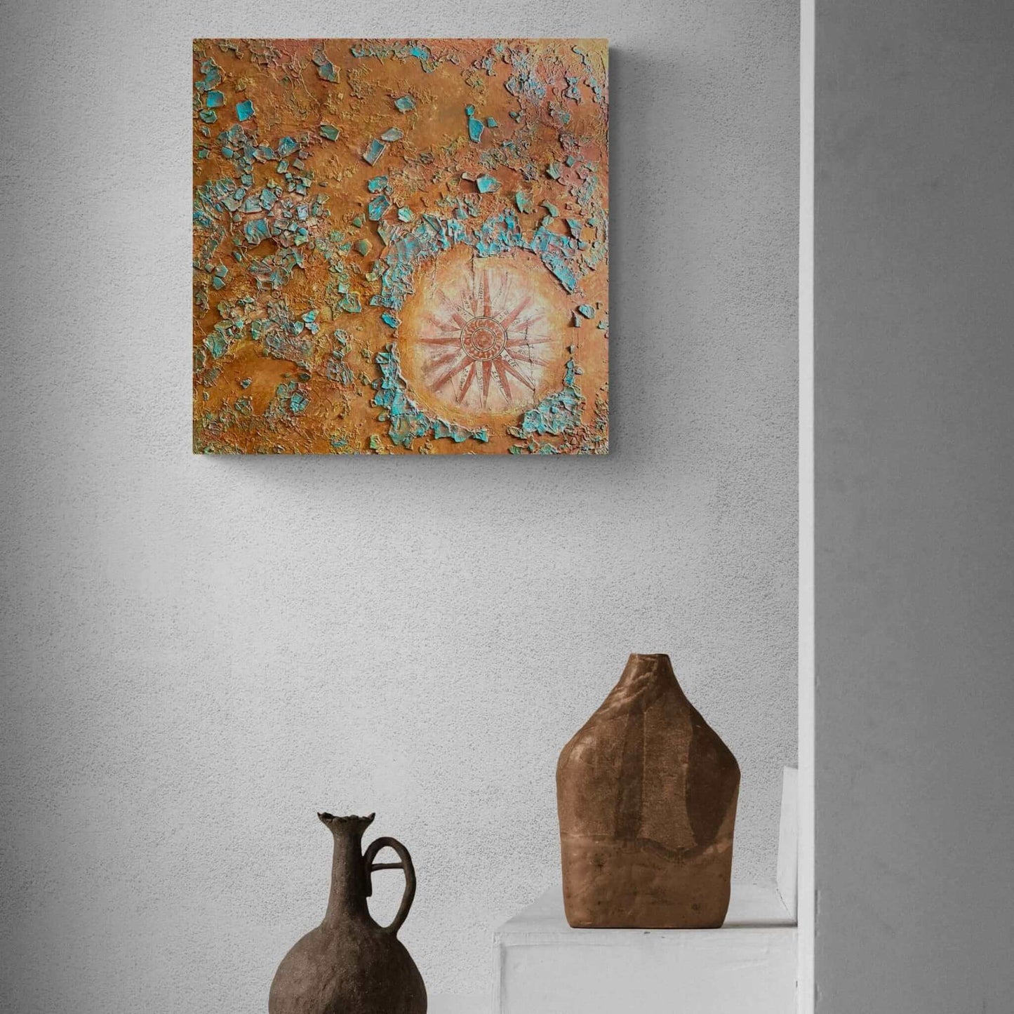 vOriginal art painting on canvas for sale wall art artwork oil acrylic fine abstract online hand painted textured contemporary gallery artist Crackled