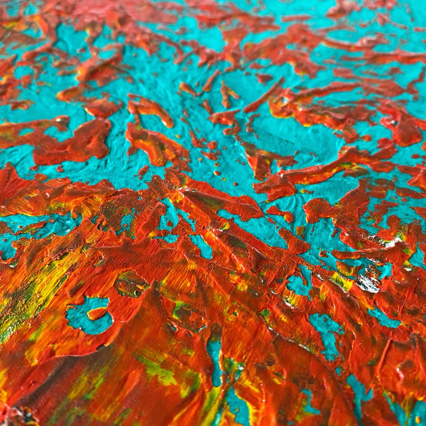 Acrylic mixed media painting on canvas abstract contemporary gallery fine art for sale textured floral fadidiab.art fadi diab