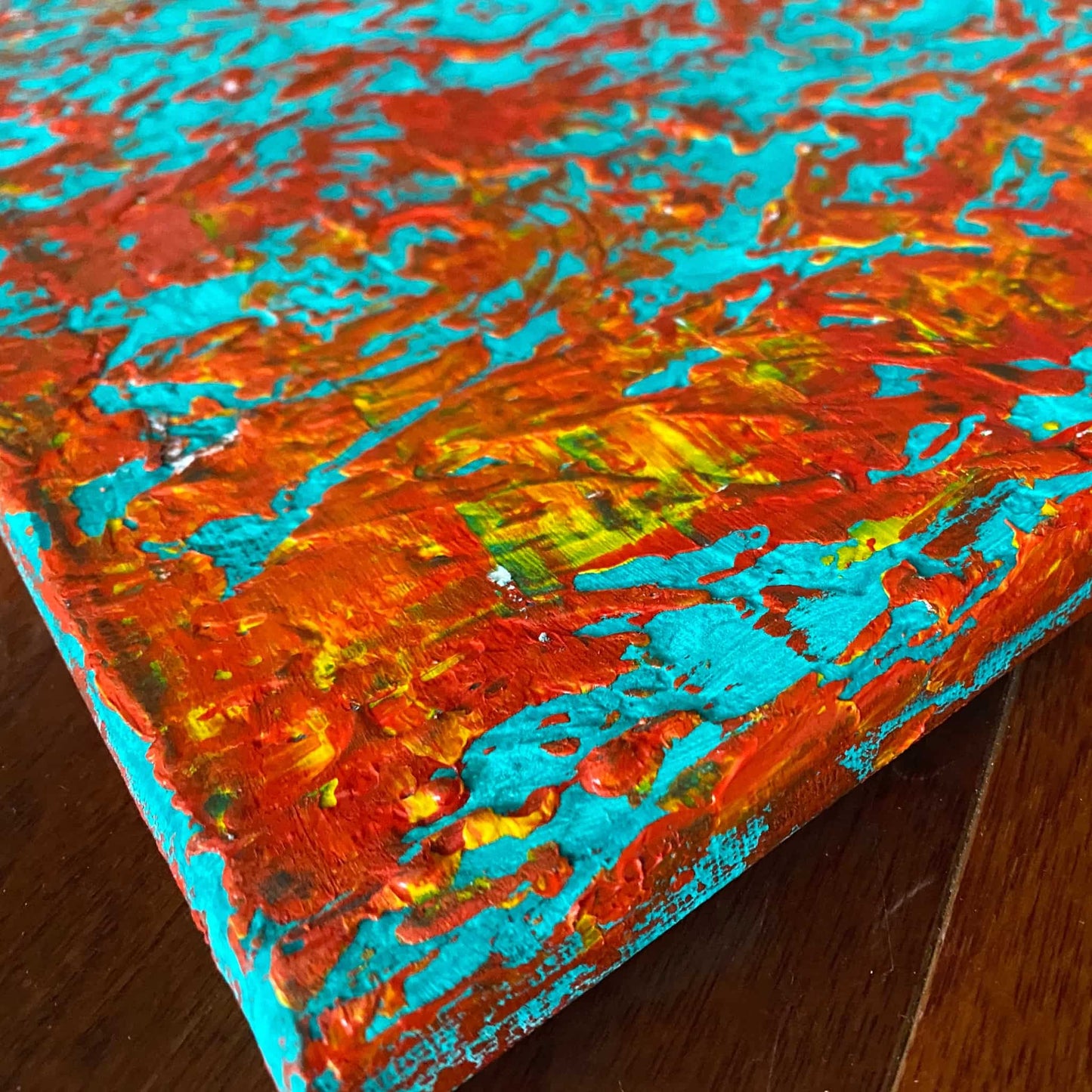Acrylic mixed media painting on canvas abstract contemporary gallery fine art for sale textured floral fadidiab.art fadi diab
