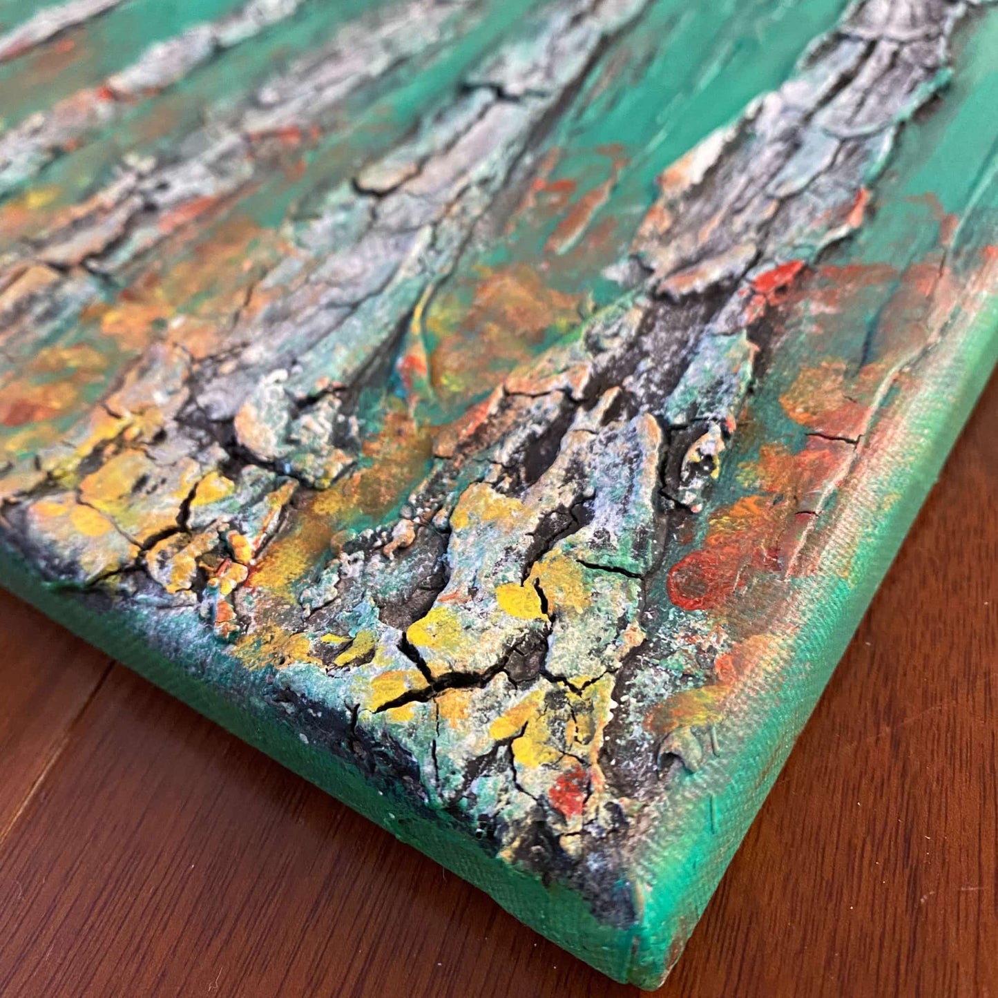 Original art painting on canvas for sale wall art artwork oil acrylic fine abstract online hand painted textured contemporary gallery artist landscape trees lake forest