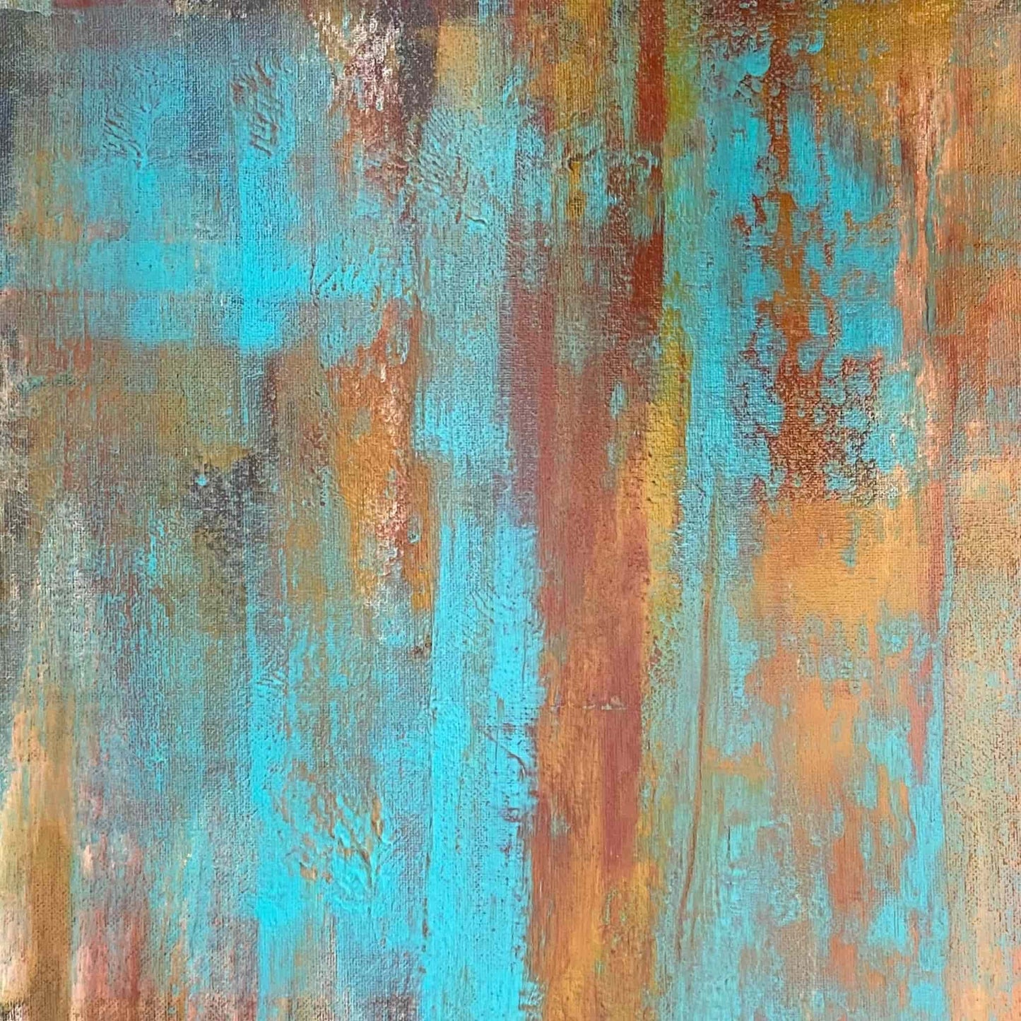 Original hand painted acrylic oil abstract mixed media art painting signed by artist with certificate of authenticity