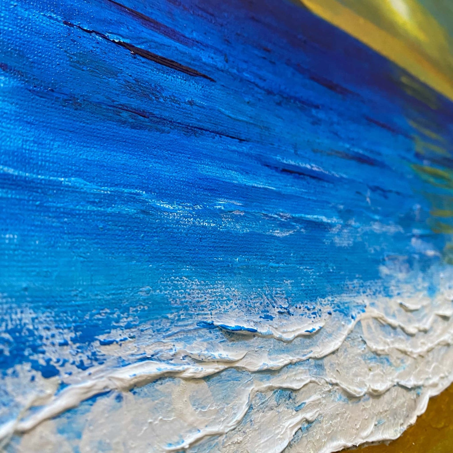 Contemporary abstract acrylic oil painting art for art lovers & collectors certificate of authenticity hand painted signed by artist