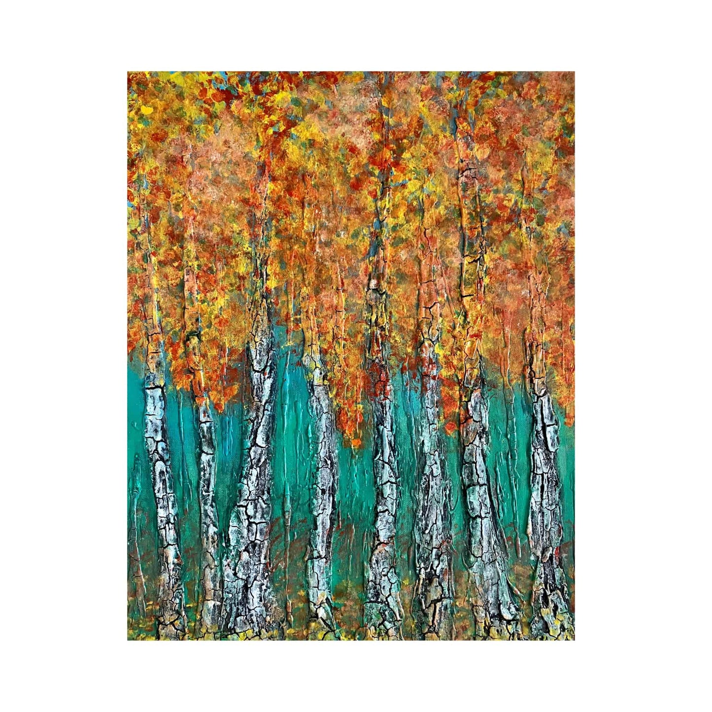 contemporary abstract art original paintings gallery signed by artist for art collectors using 3d impasto textured artwork sunset
